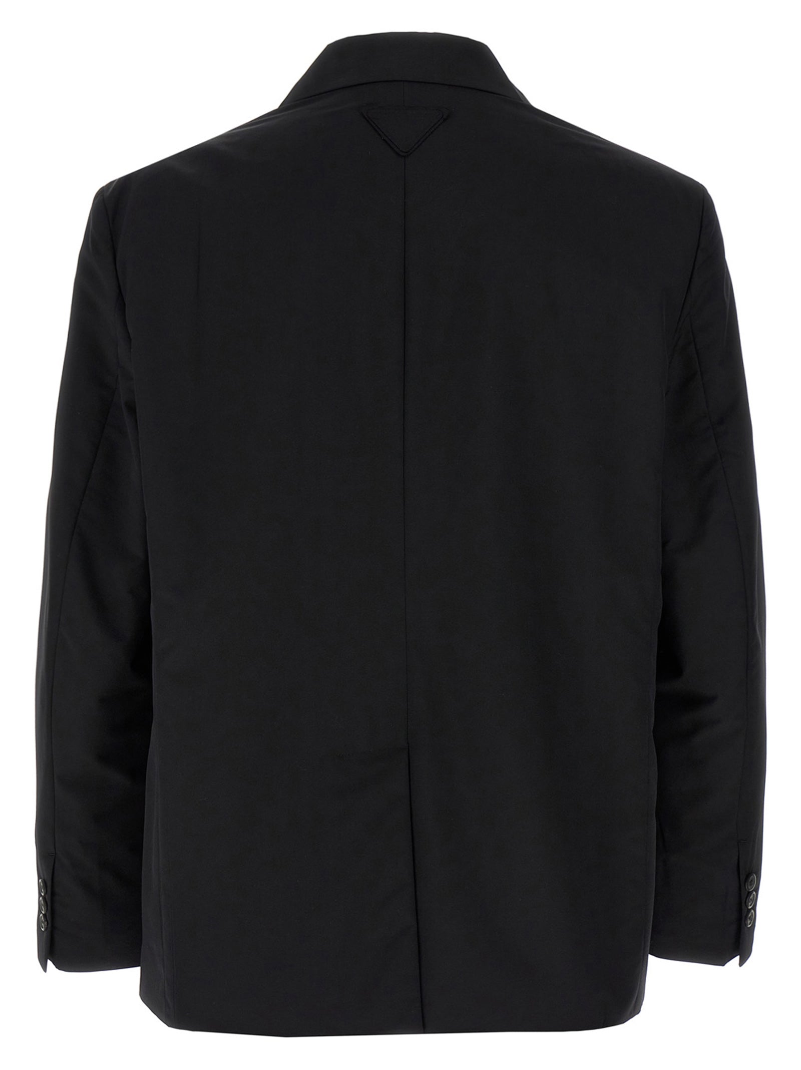 Prada Schwarzer Blazer aus reiner Schurwolle