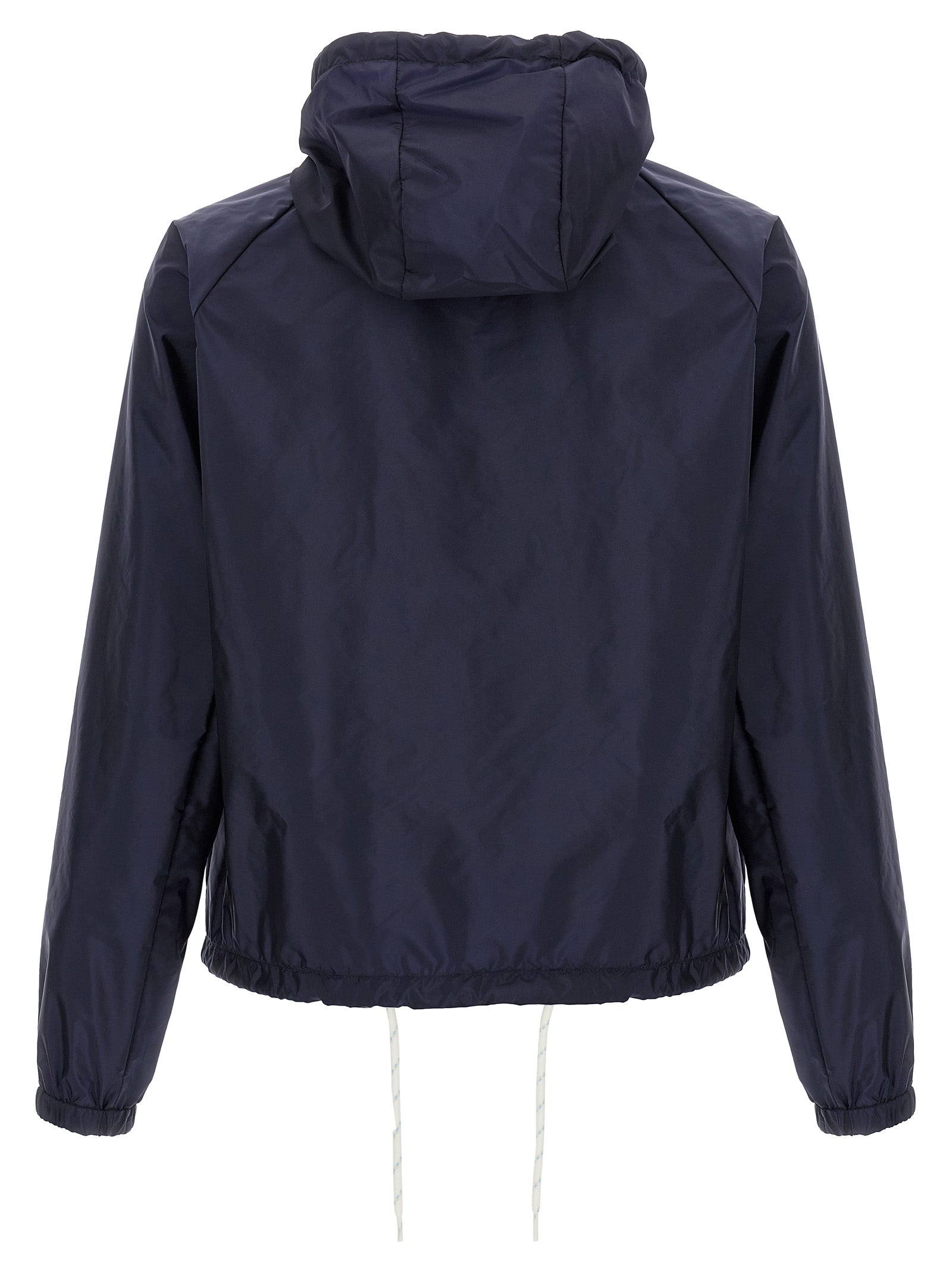 Prada Blaue Jacke aus recyceltem Polyamid