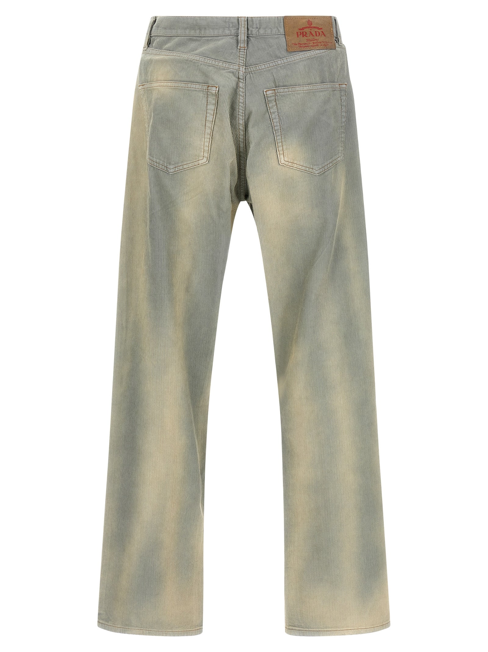 Prada Blaue Baumwoll-Freizeithose
