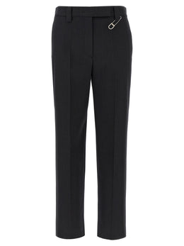 Prada Graue Hose aus reiner Schurwolle