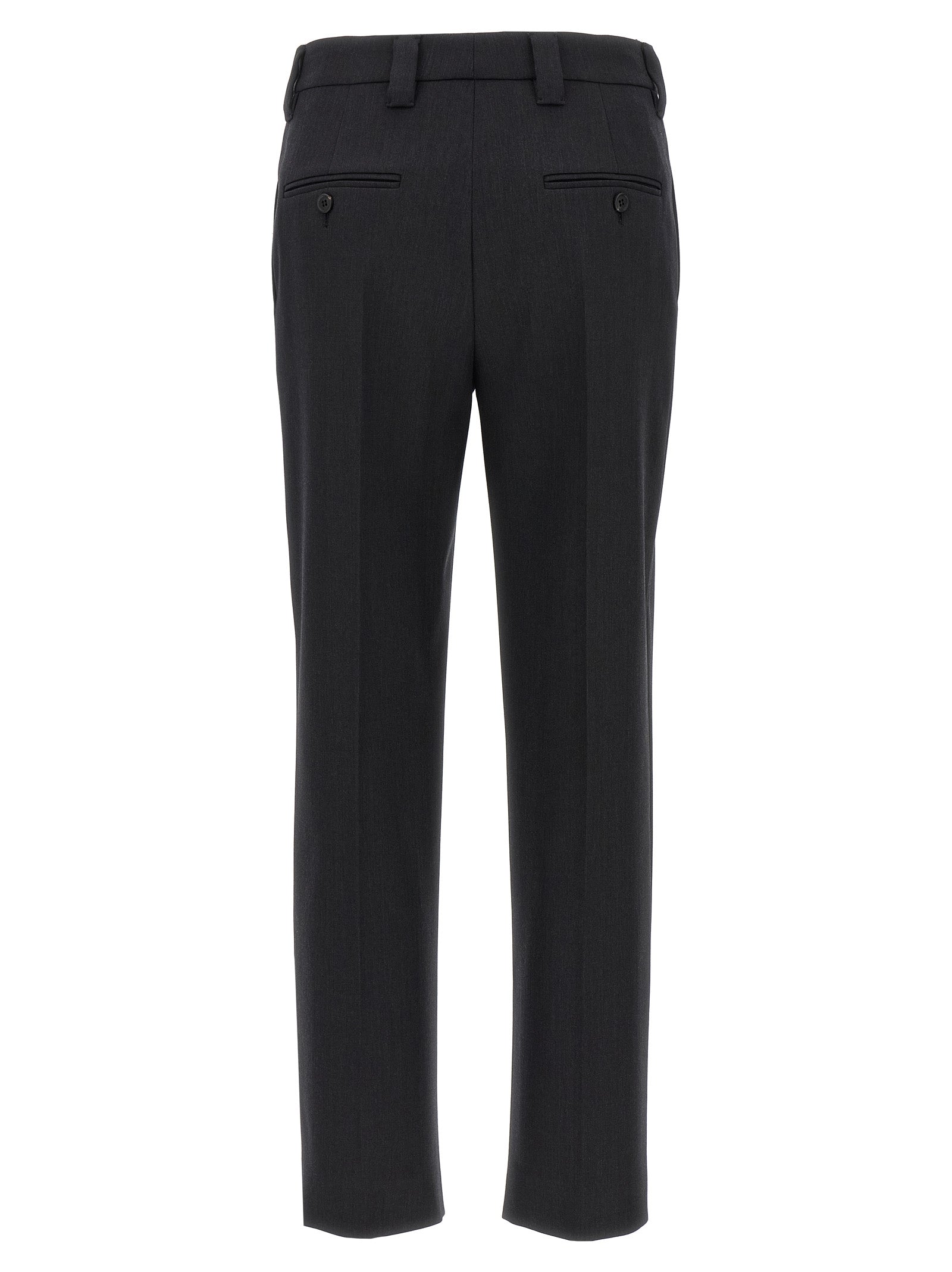 Prada Graue Hose aus reiner Schurwolle