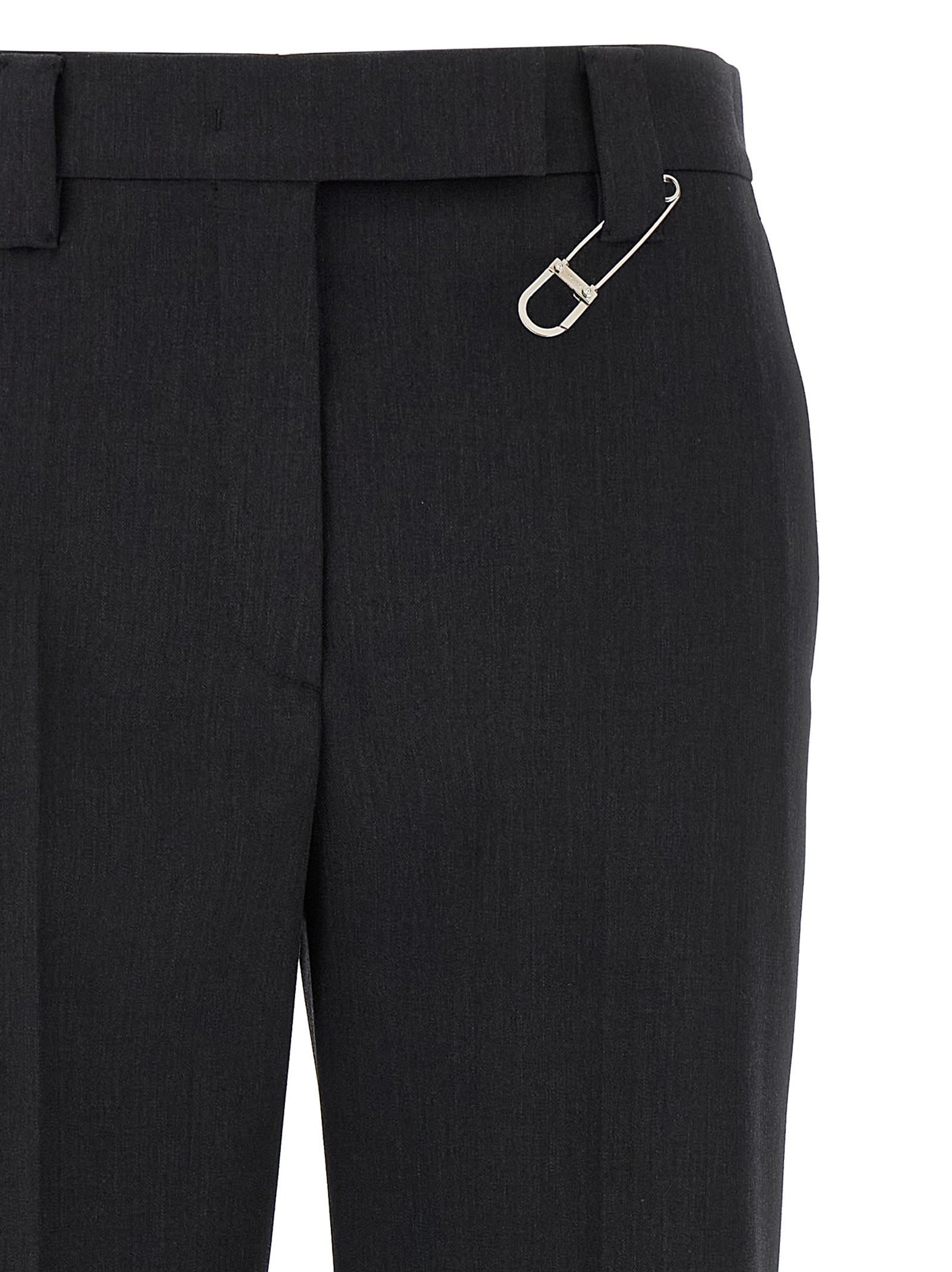 Prada Graue Hose aus reiner Schurwolle