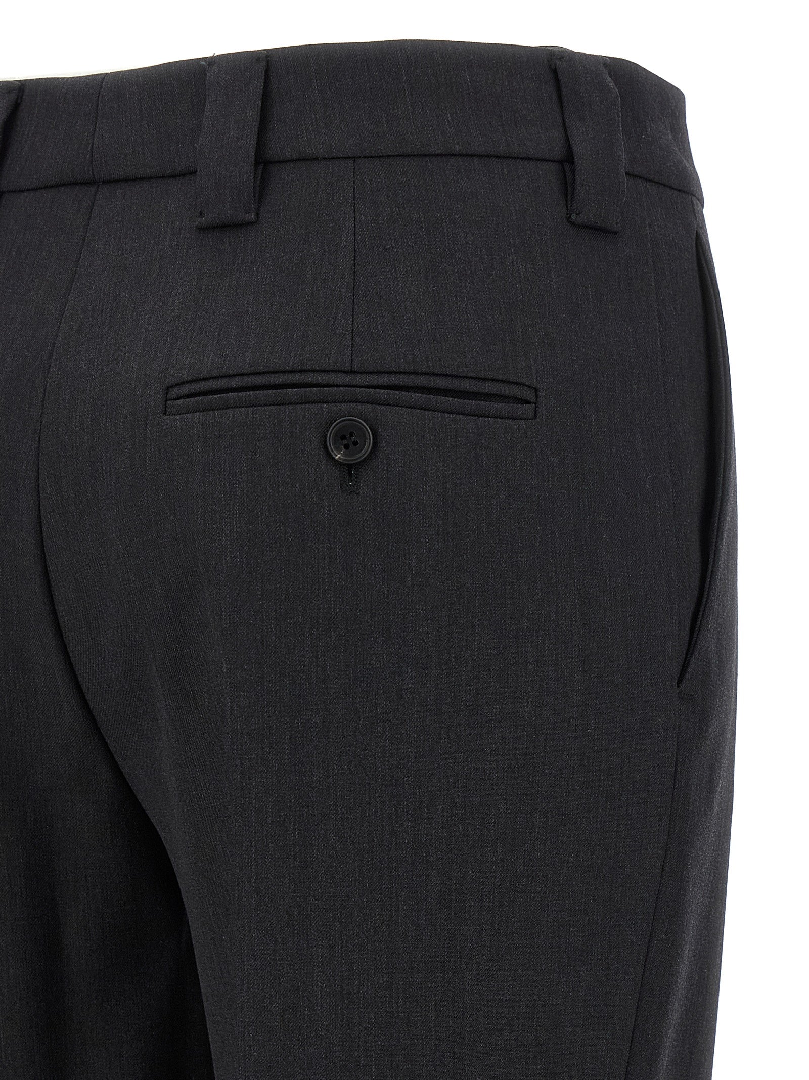 Prada Graue Hose aus reiner Schurwolle