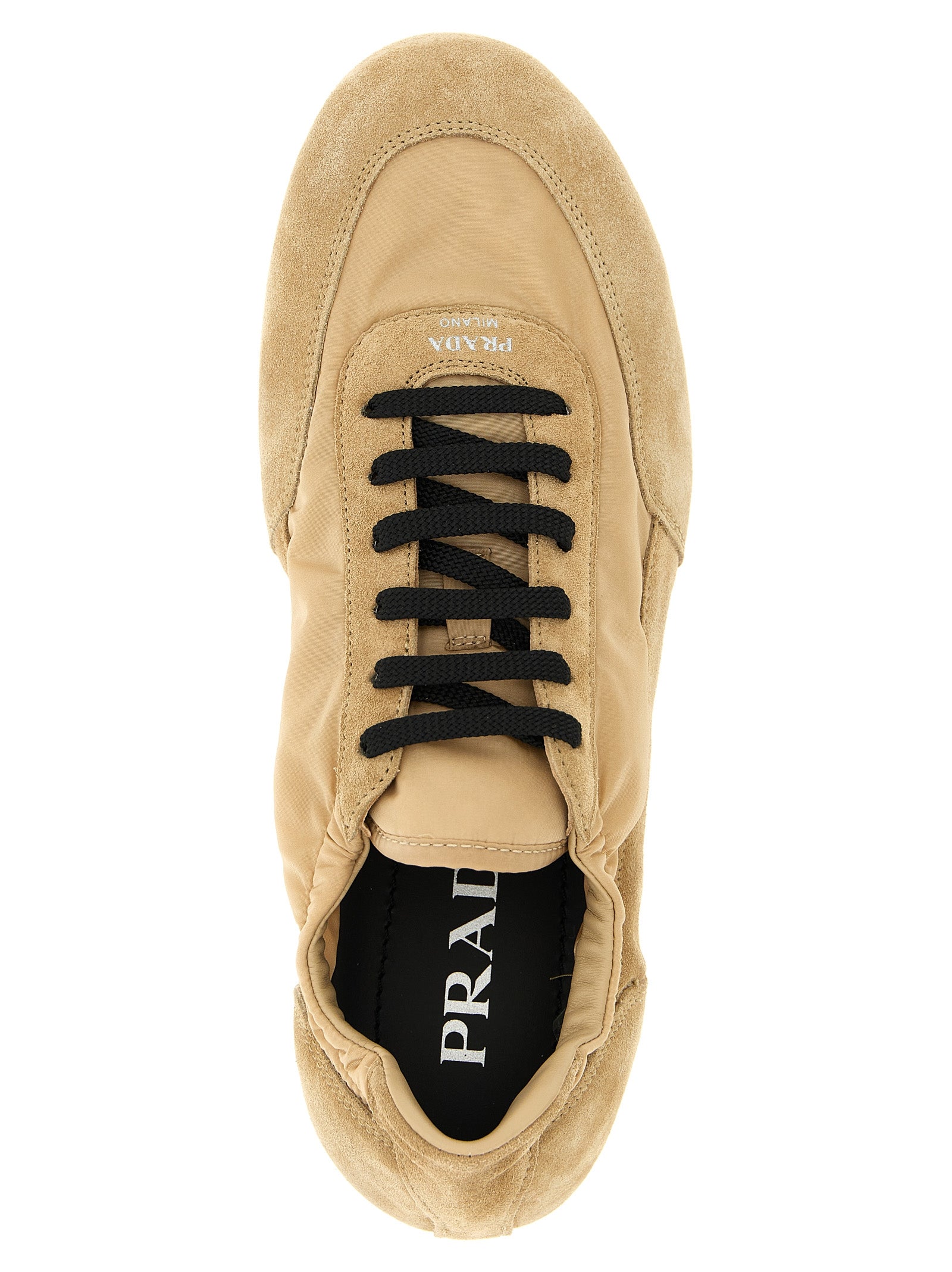 Prada Beige Polyamid-Sneakers für sportliche Aktivitäten