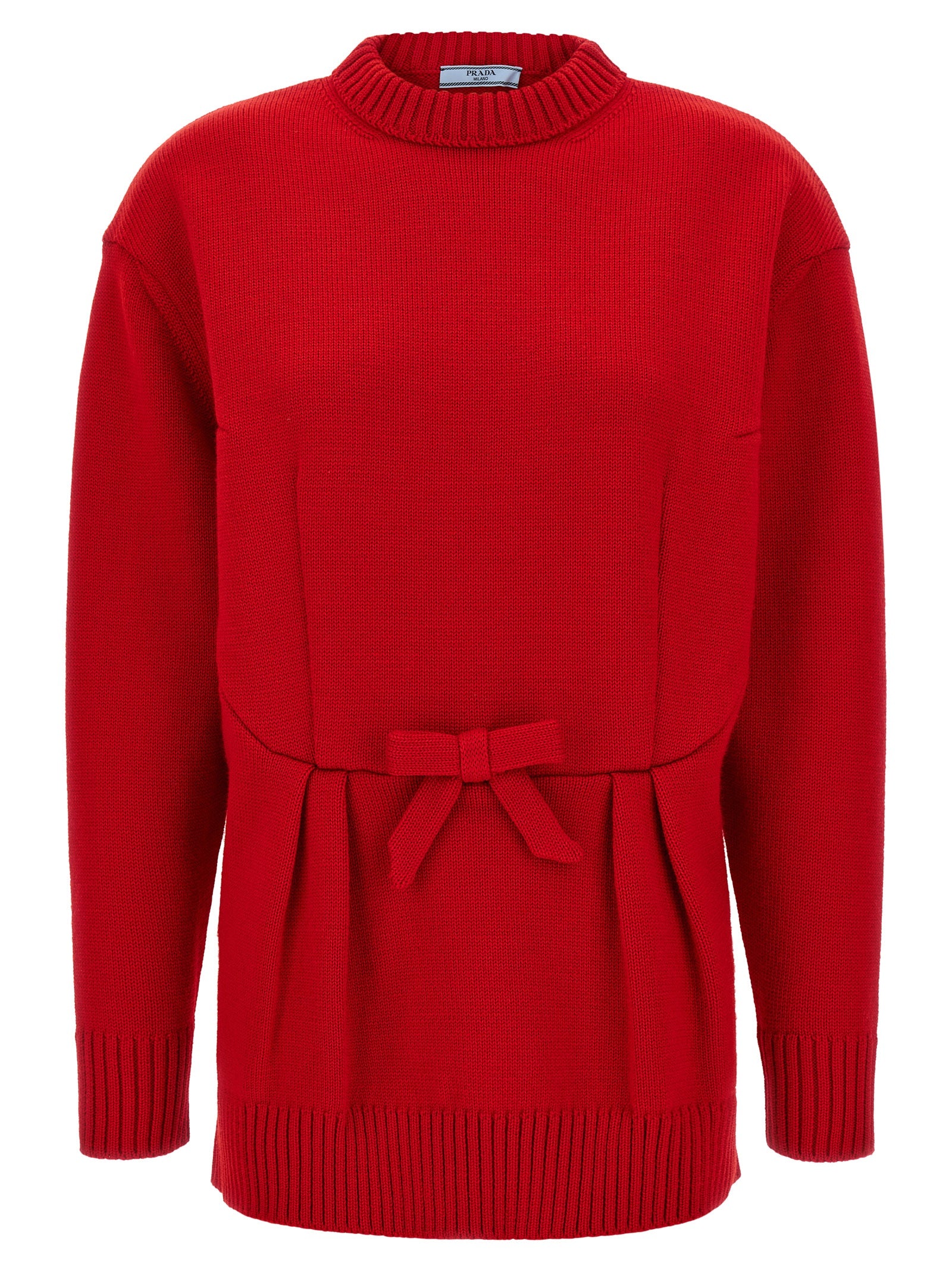 Prada Mehrfarbige Strickjacke aus reiner Schurwolle