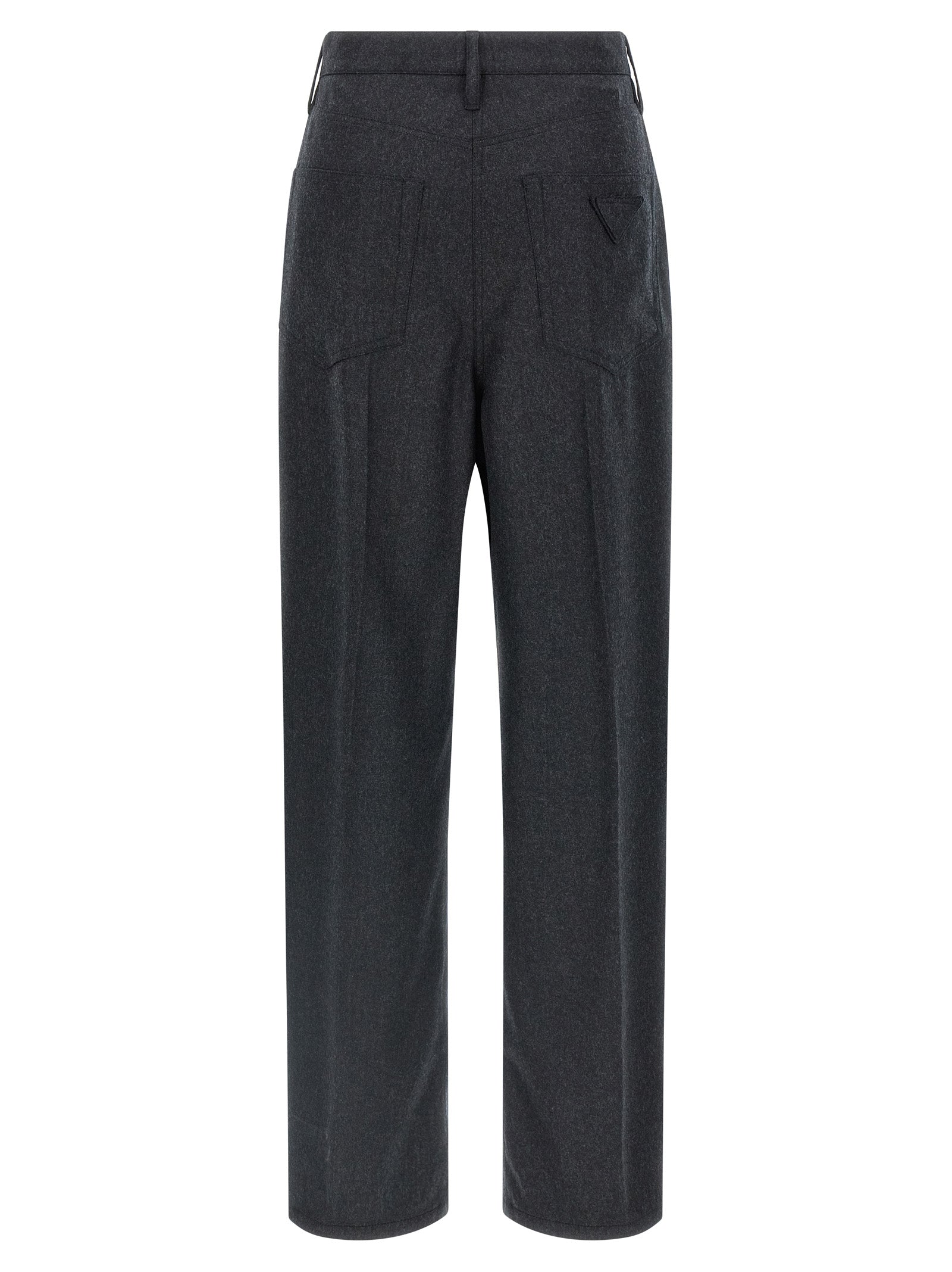 Prada Graue Hose aus reiner Schurwolle