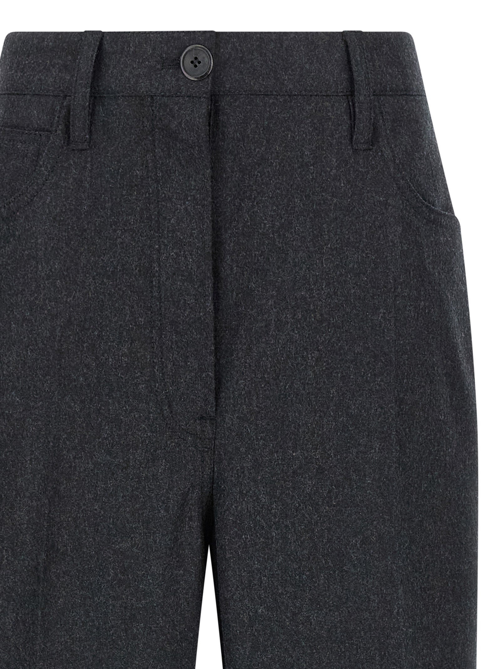Prada Graue Hose aus reiner Schurwolle