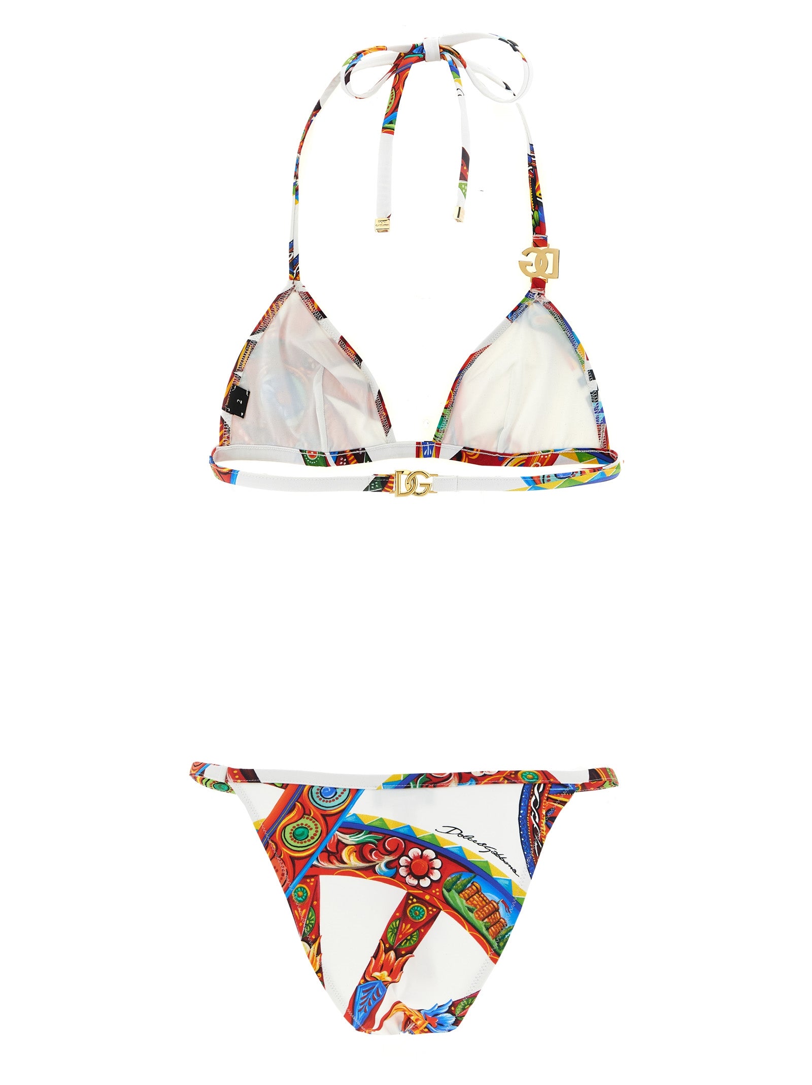 Dolce & Gabbana Mehrfarbiger Bikini aus Polyamid
