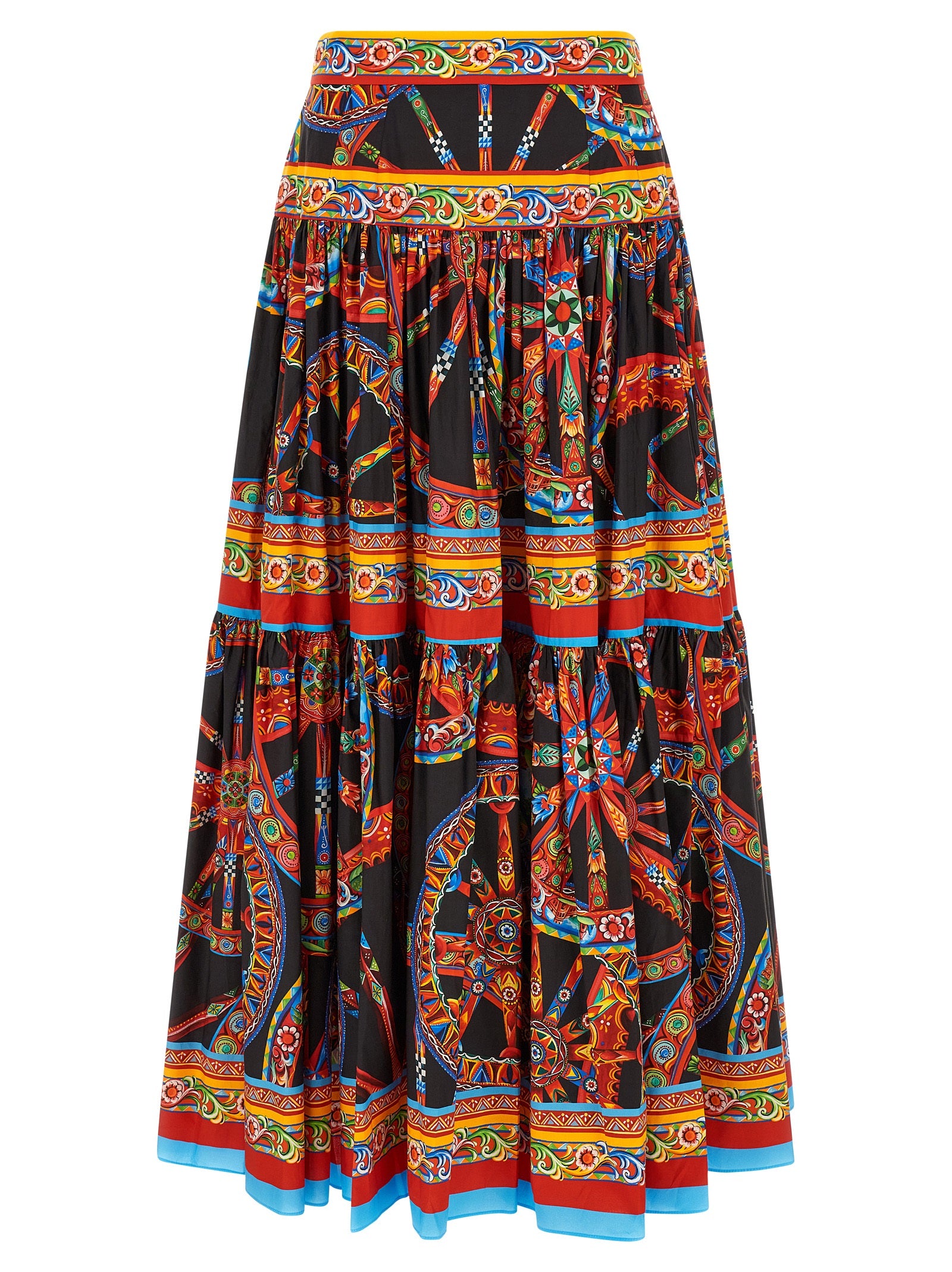 Dolce & Gabbana Mehrfarbiger Minirock aus Baumwolle