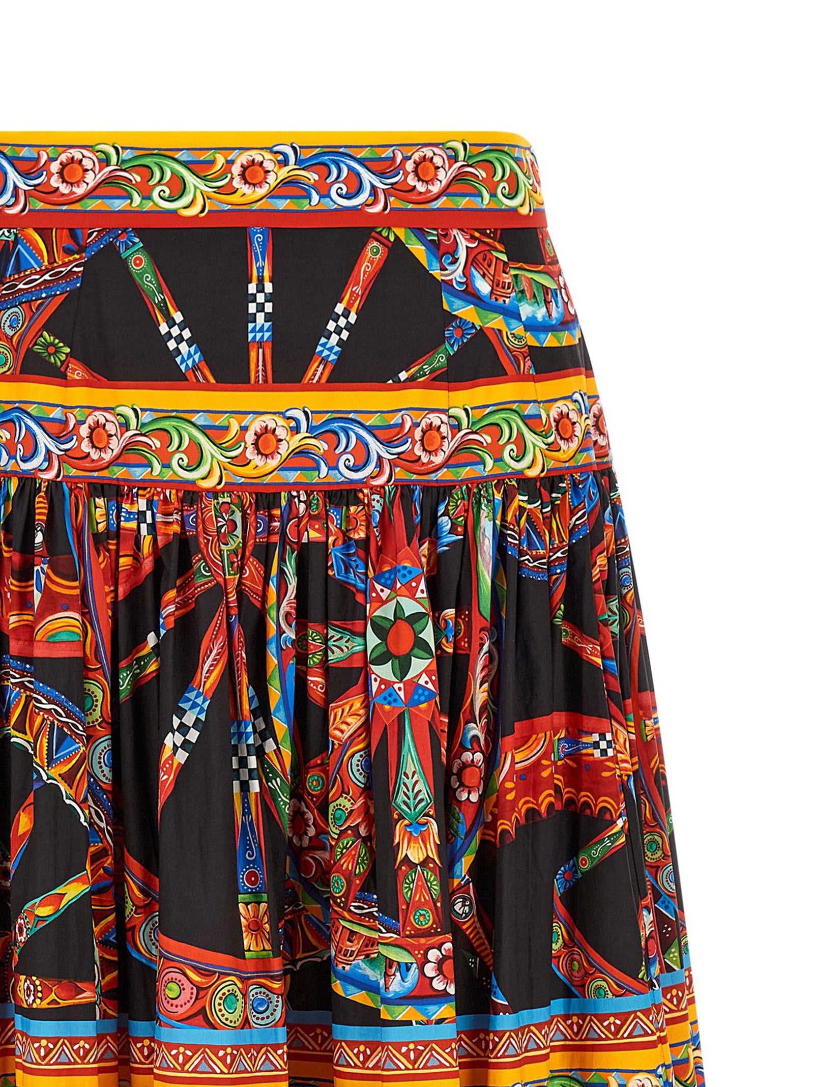 Dolce & Gabbana Mehrfarbiger Minirock aus Baumwolle