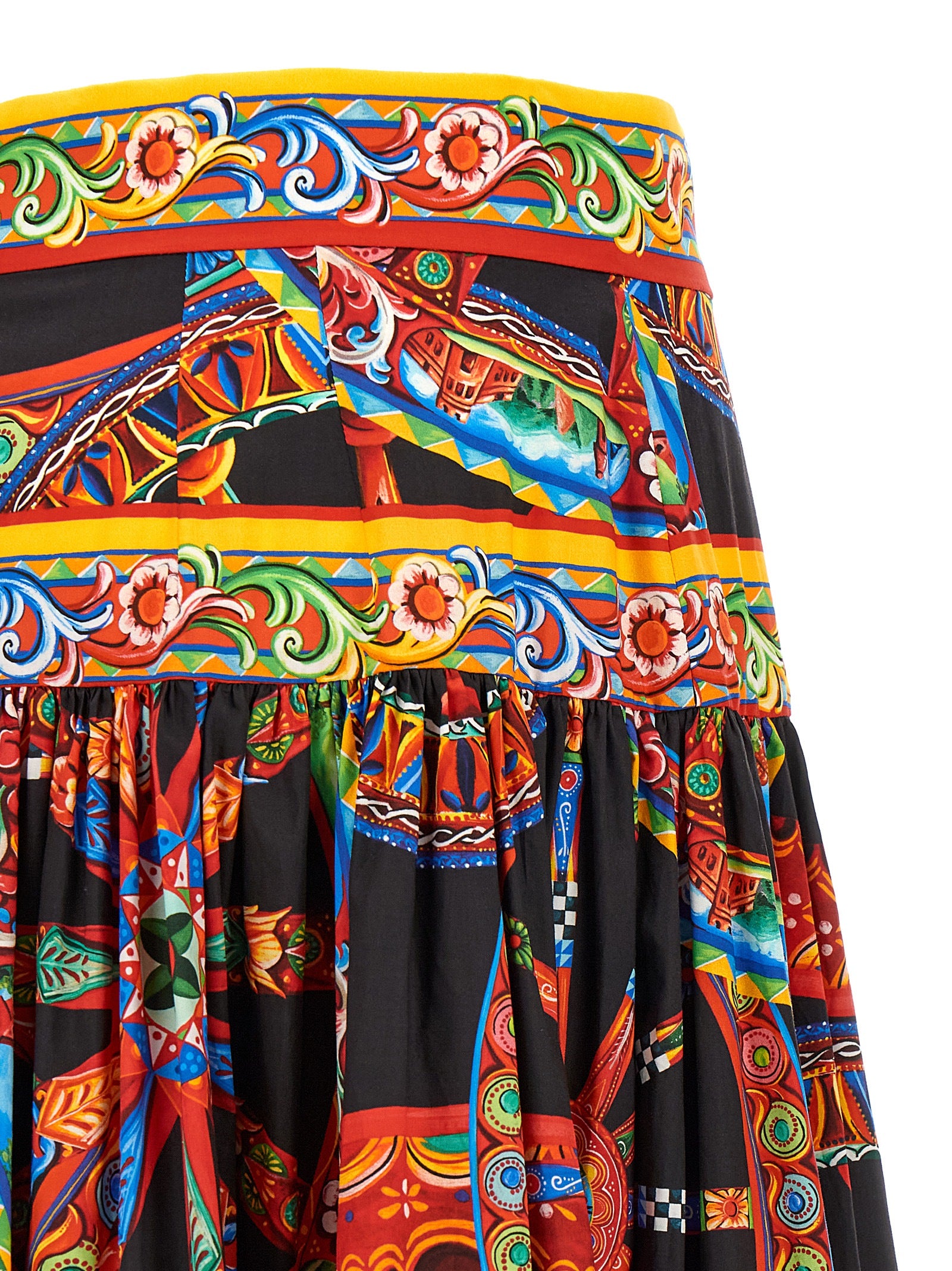 Dolce & Gabbana Mehrfarbiger Minirock aus Baumwolle
