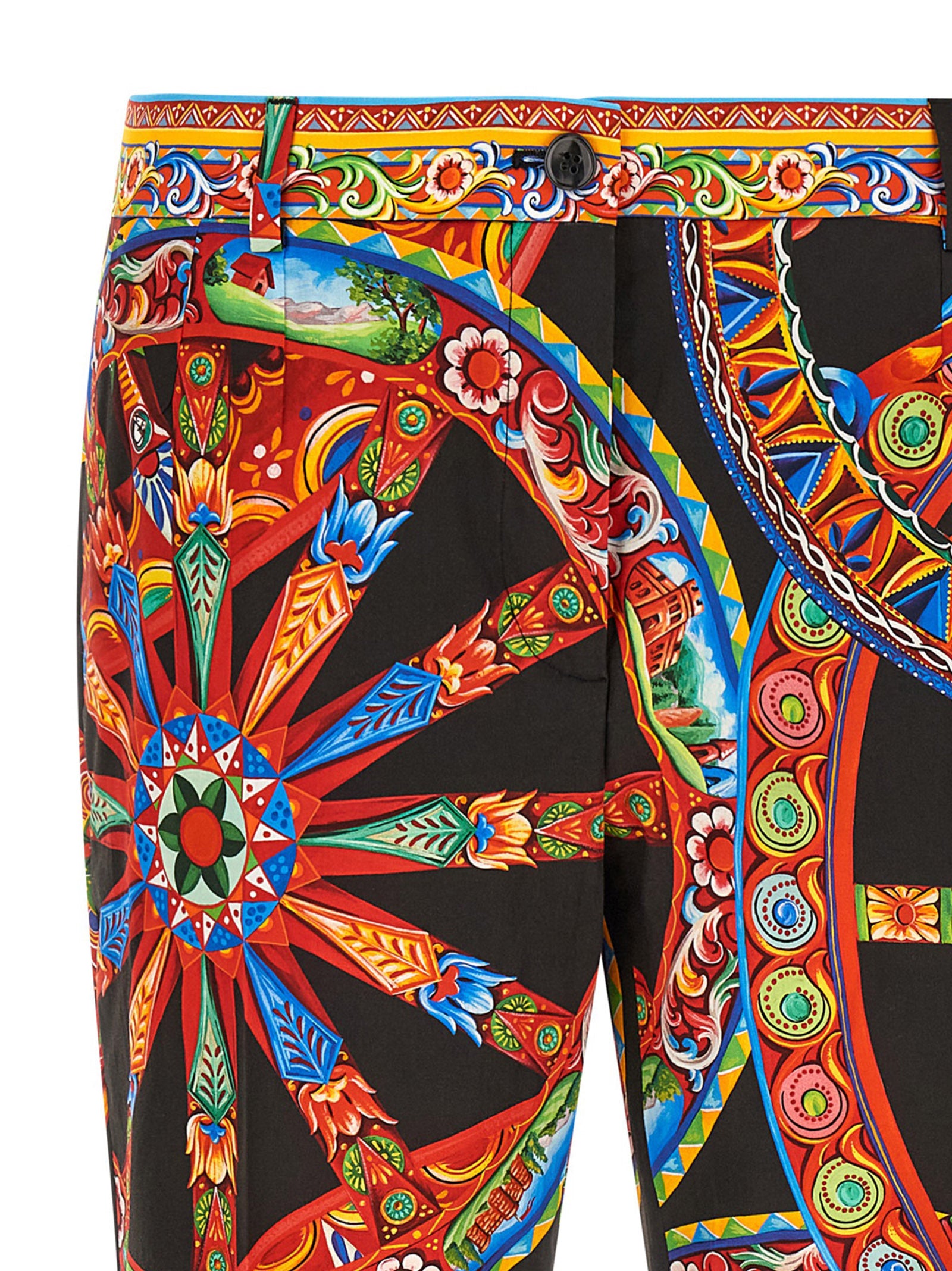 Dolce & Gabbana Mehrfarbige Baumwoll-Freizeithose