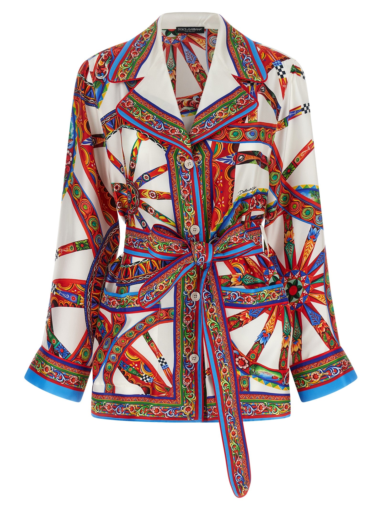 Dolce & Gabbana Mehrfarbige Seidenbluse