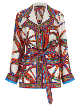Dolce & Gabbana Mehrfarbige Seidenbluse