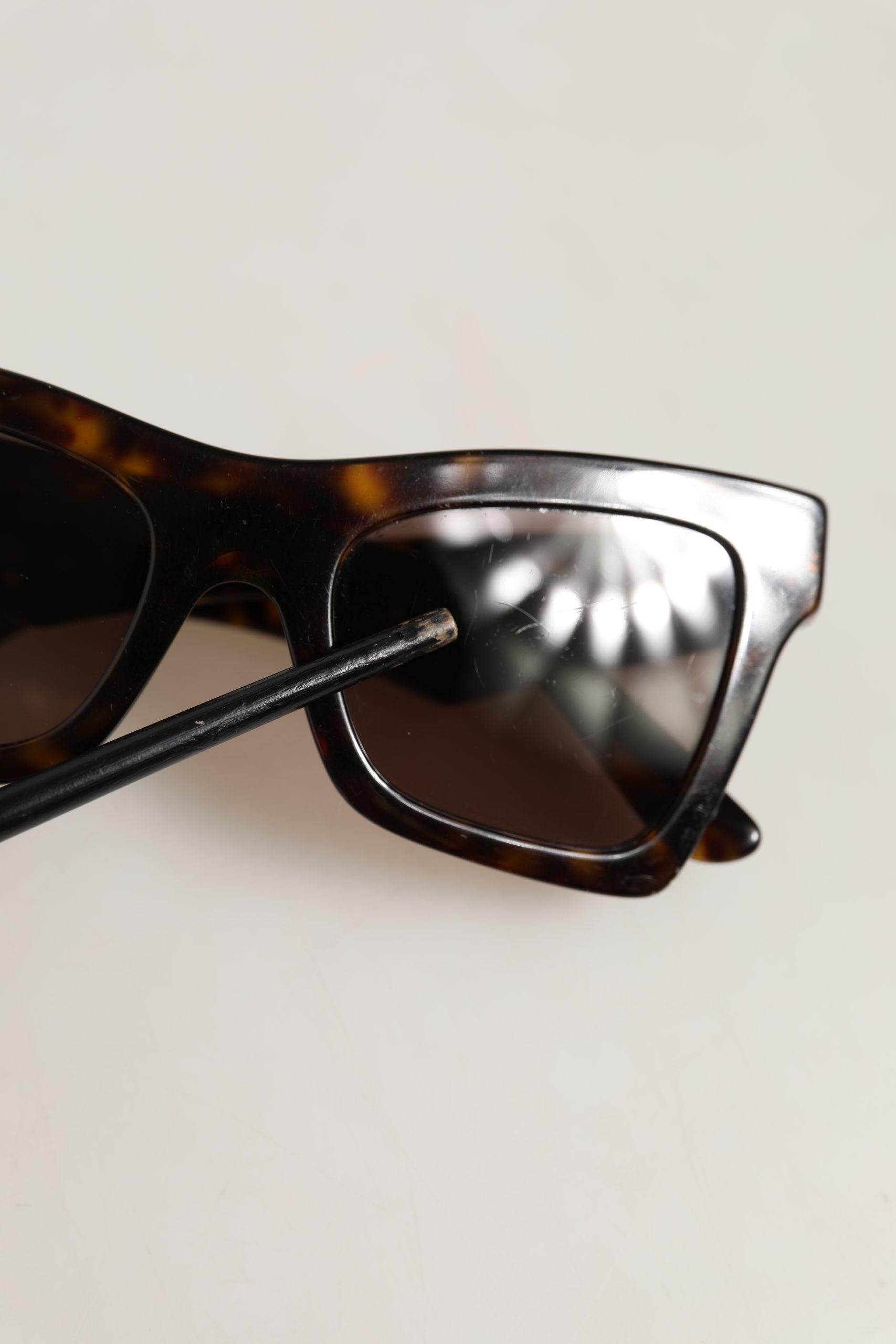 Dolce & Gabbana Braune DG4434 Accent Havana Acetatrahmen Sonnenbrille