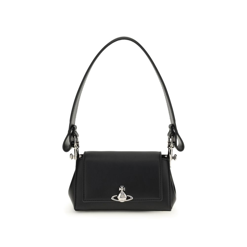 Vivienne Westwood Schwarze Schultertasche aus Polyurethan