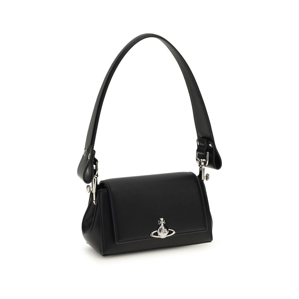 Vivienne Westwood Schwarze Schultertasche aus Polyurethan