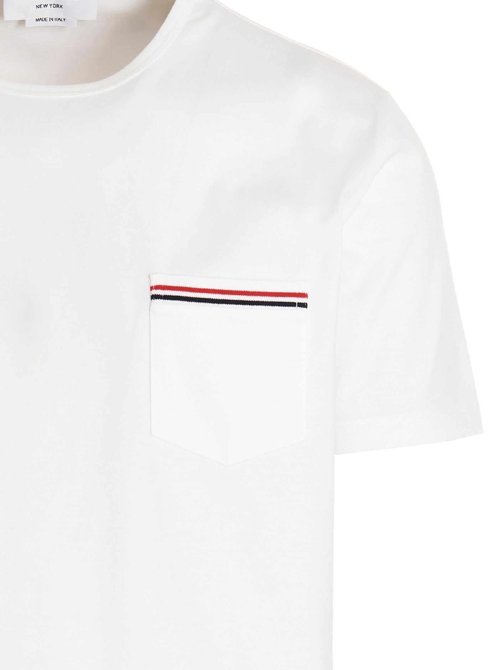 Thom Browne Weißes Baumwoll-T-Shirt