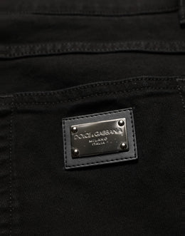 Dolce & Gabbana Schwarze Skinny Jeans aus Baumwollstretch