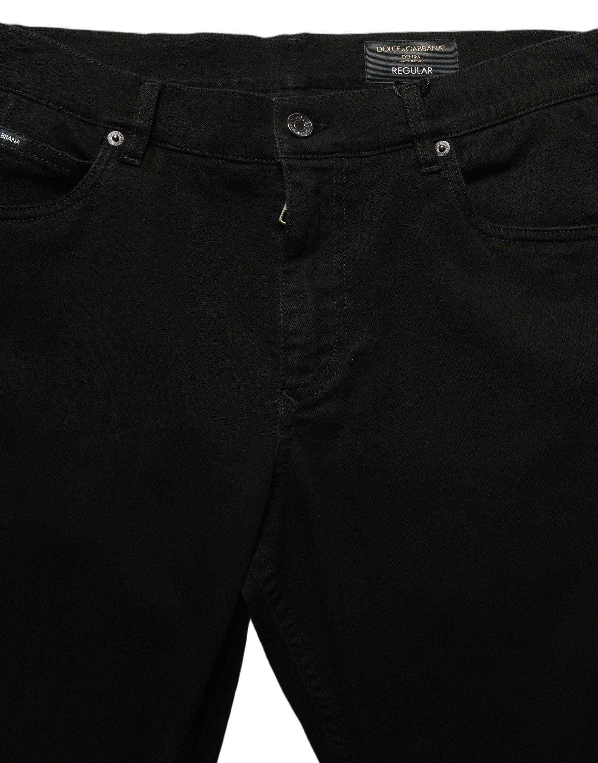 Dolce & Gabbana Schwarze Skinny Jeans aus Baumwollstretch