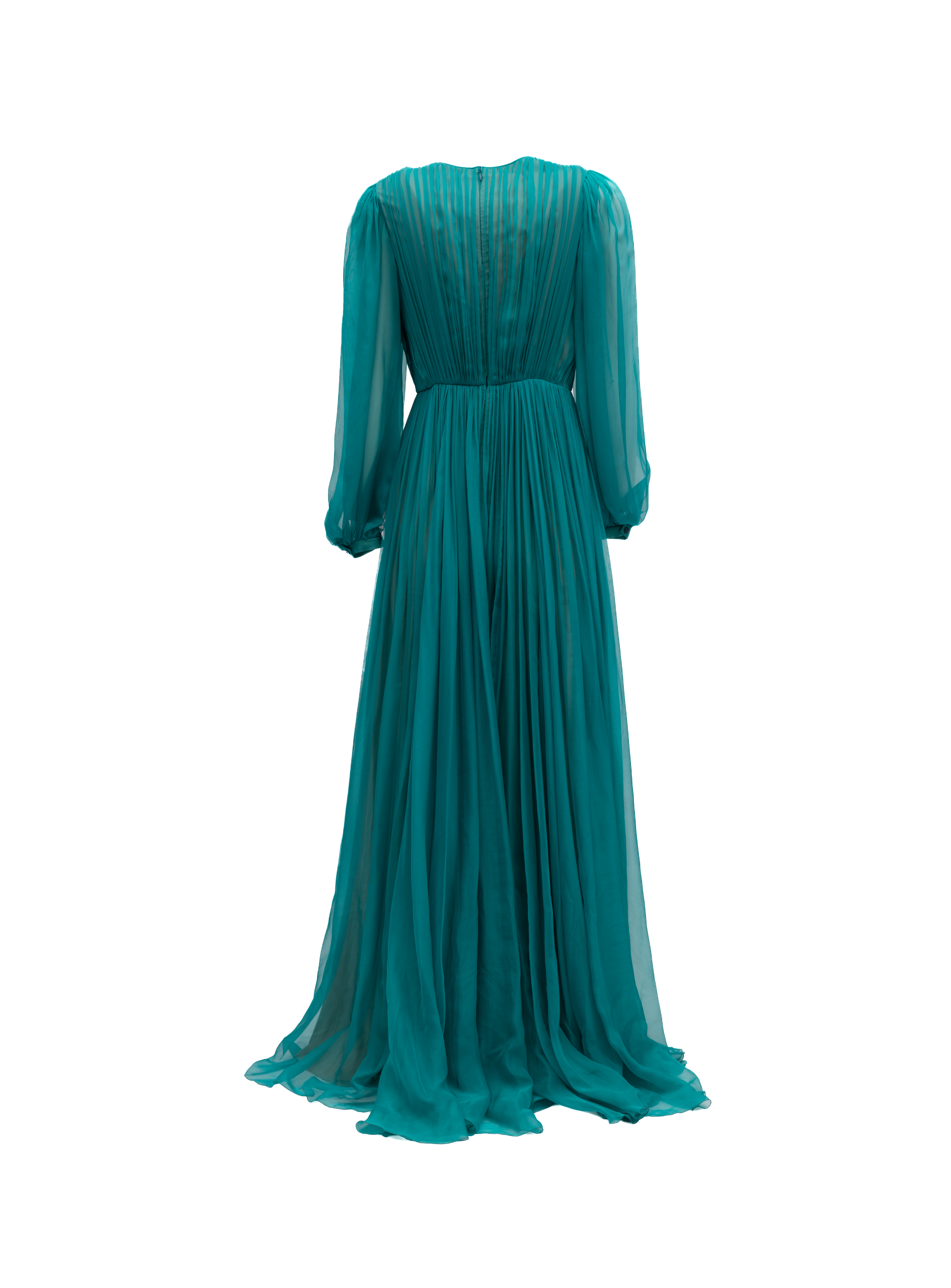 Valentino Garavani Langes Cocktailkleid in Petrol