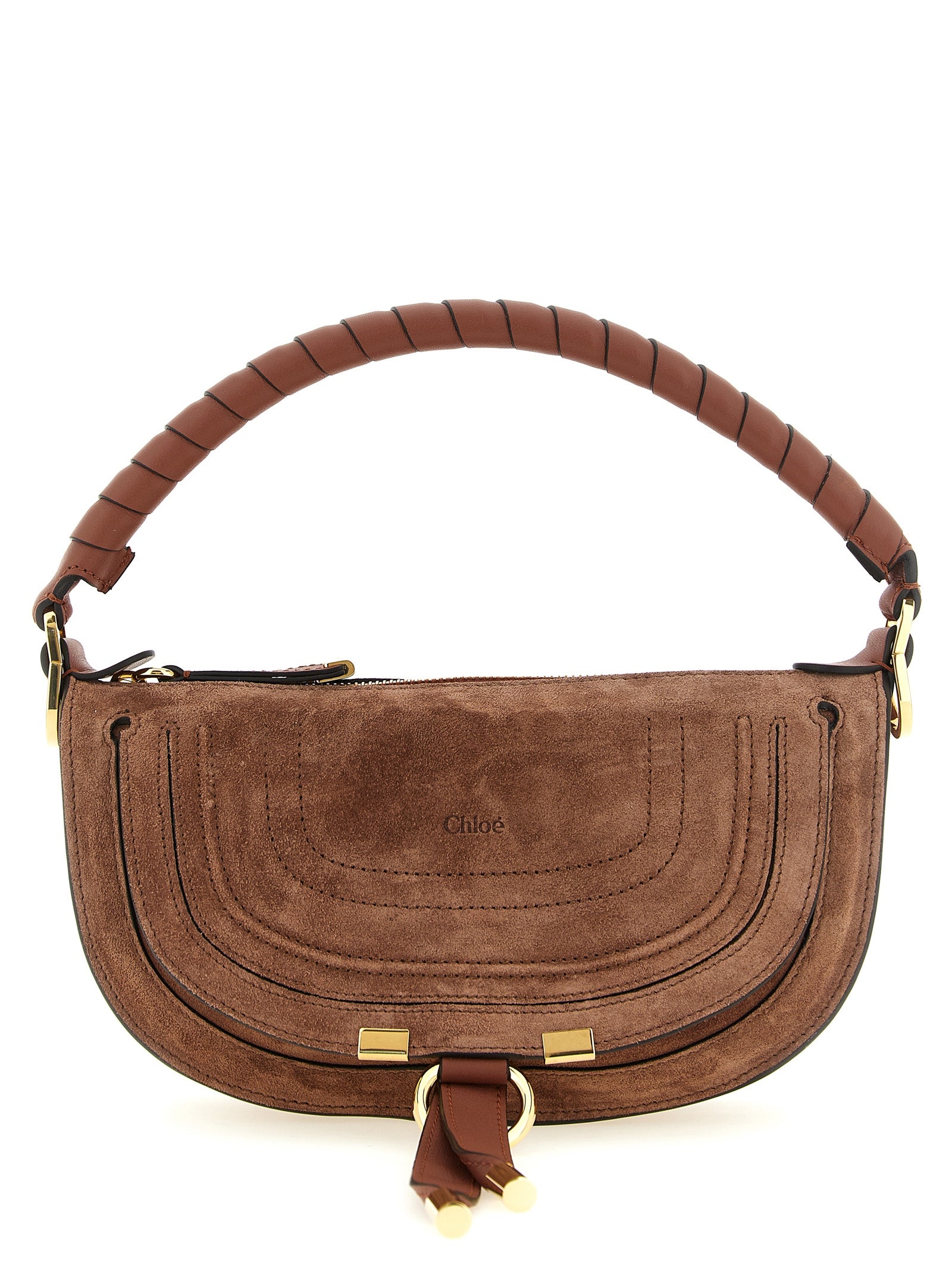 Chloé Braunes Kalbsleder Damen Crossbody Tasche