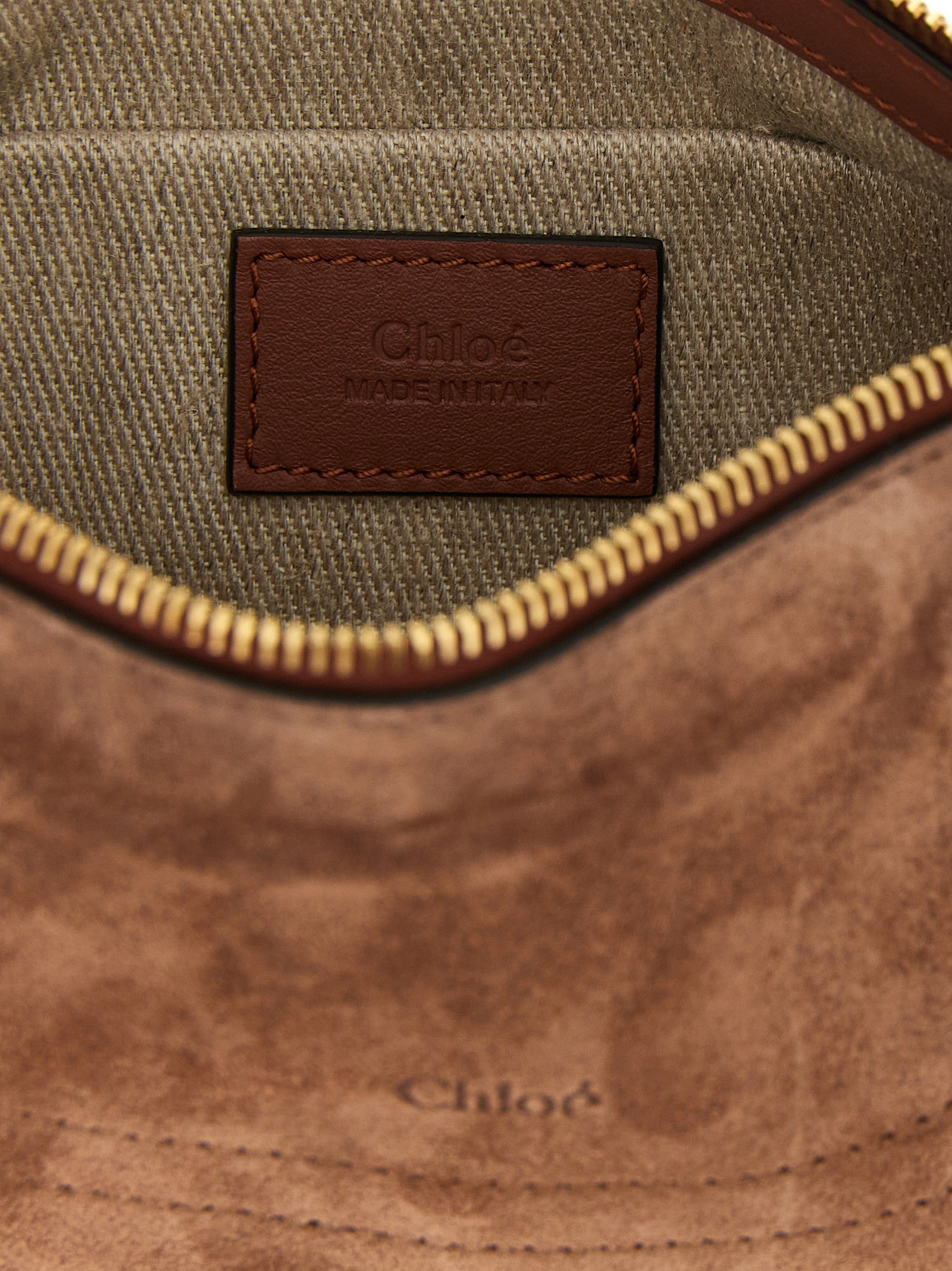 Chloé Braunes Kalbsleder Damen Crossbody Tasche
