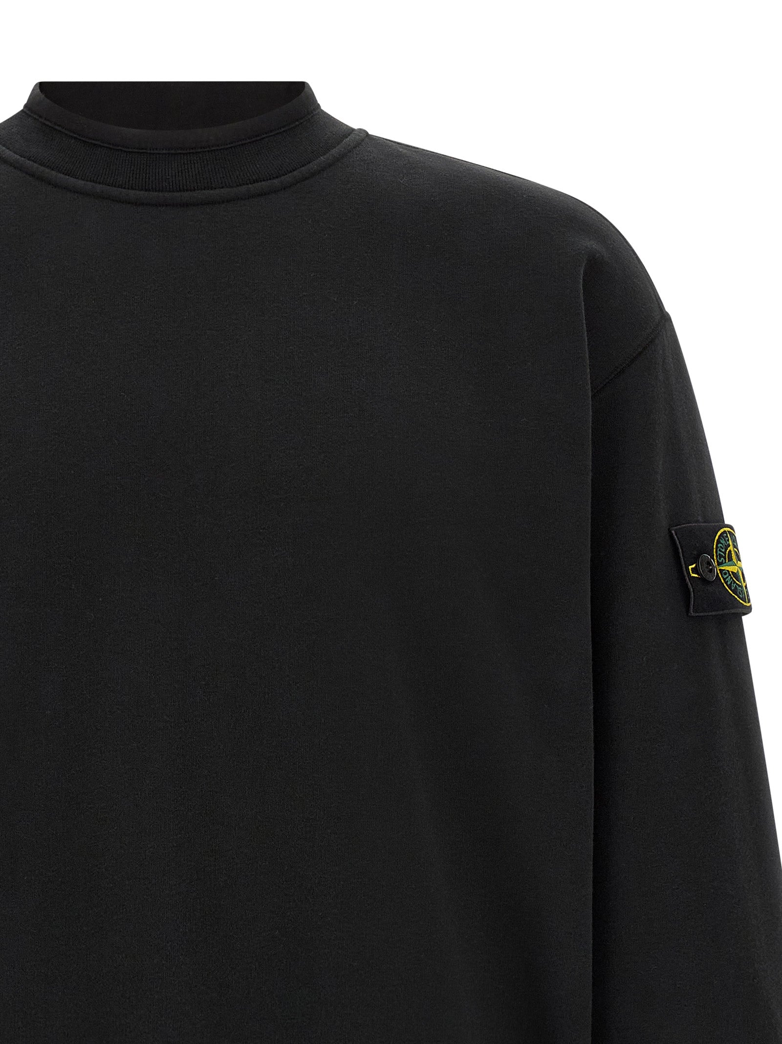 Stone Island Schwarzer Baumwoll-Sweatshirt