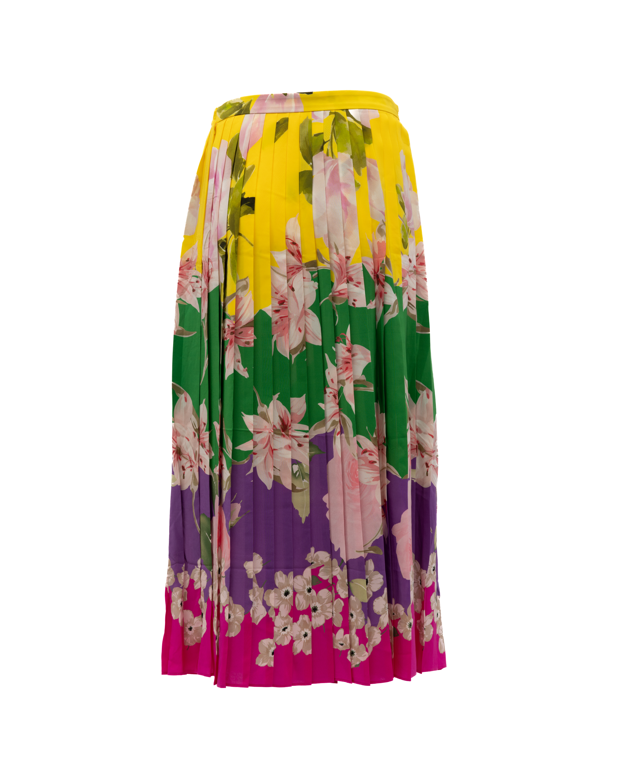 Valentino Garavani Plissierter Blumenrock