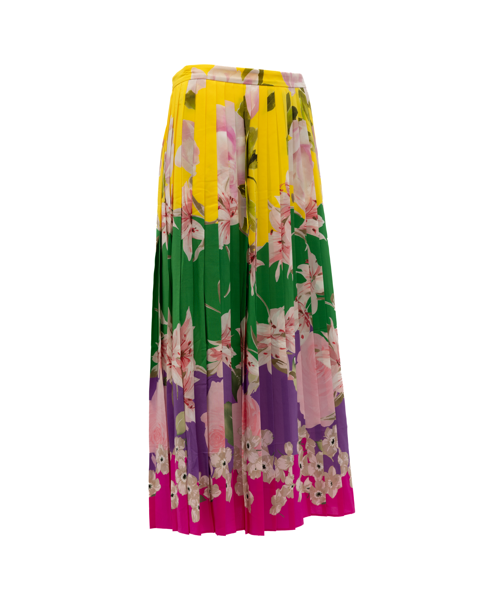 Valentino Garavani Plissierter Blumenrock