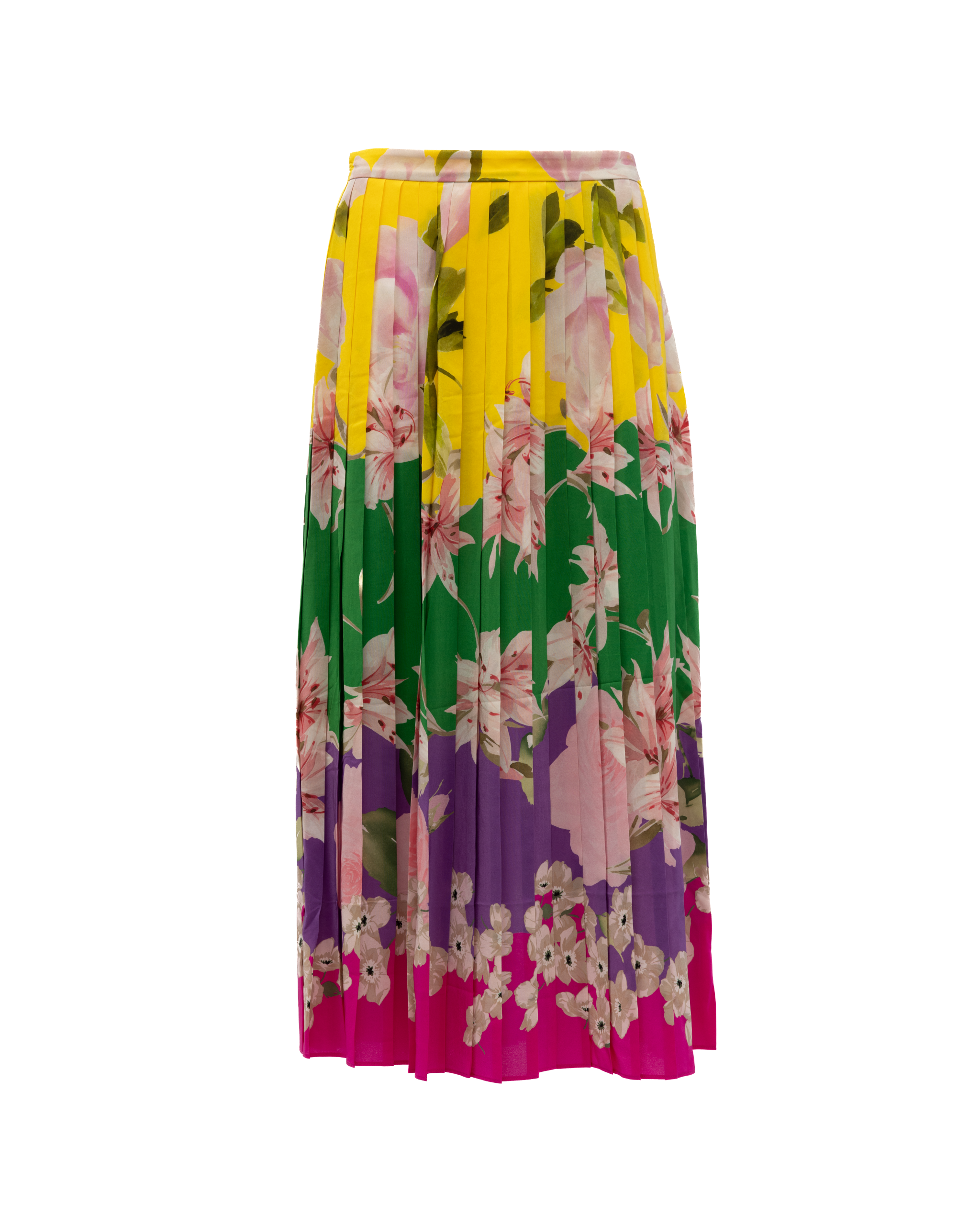 Valentino Garavani Plissierter Blumenrock
