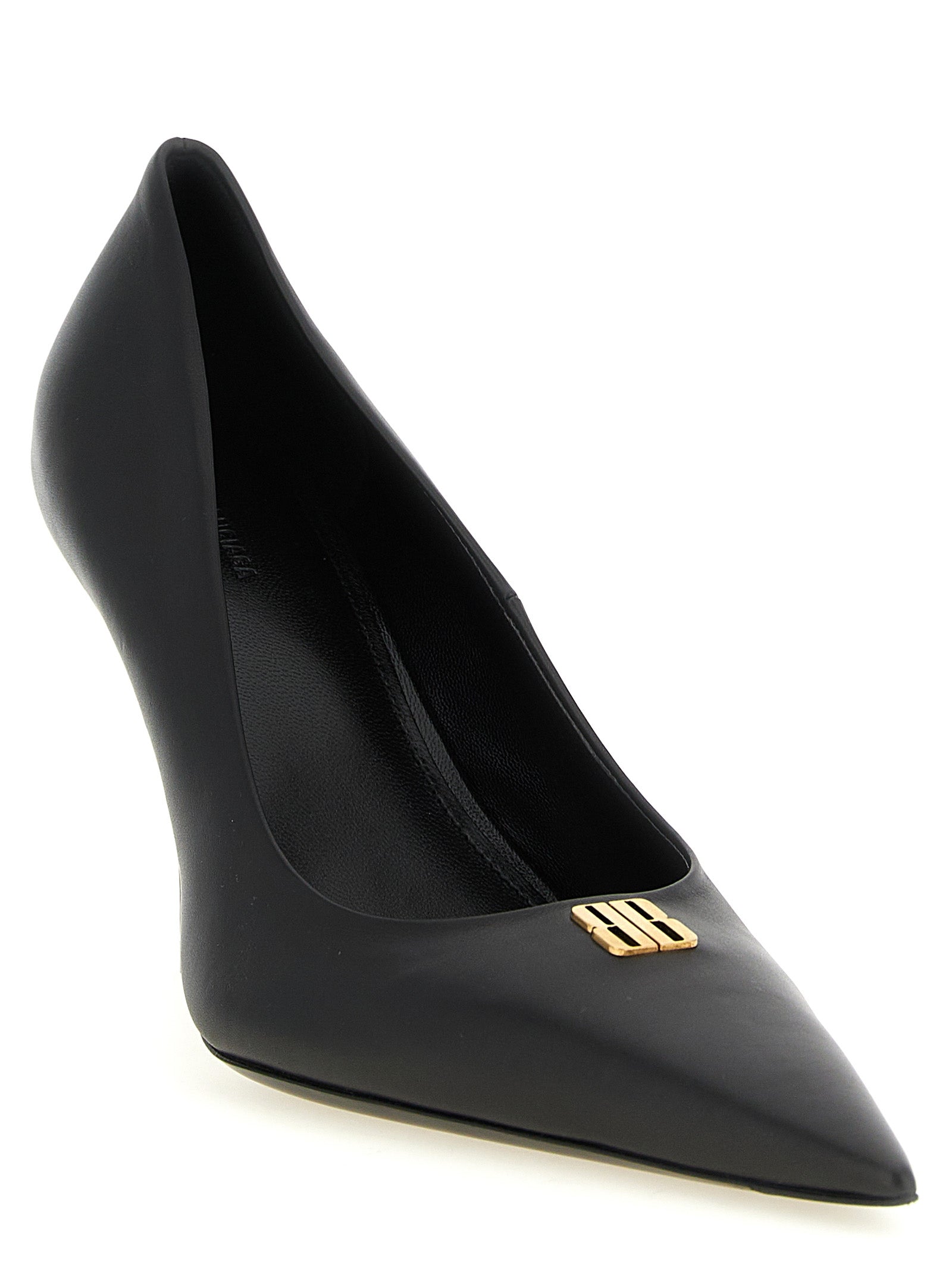 Balenciaga Schwarze Pumps aus Kalbsleder mit hohem Absatz