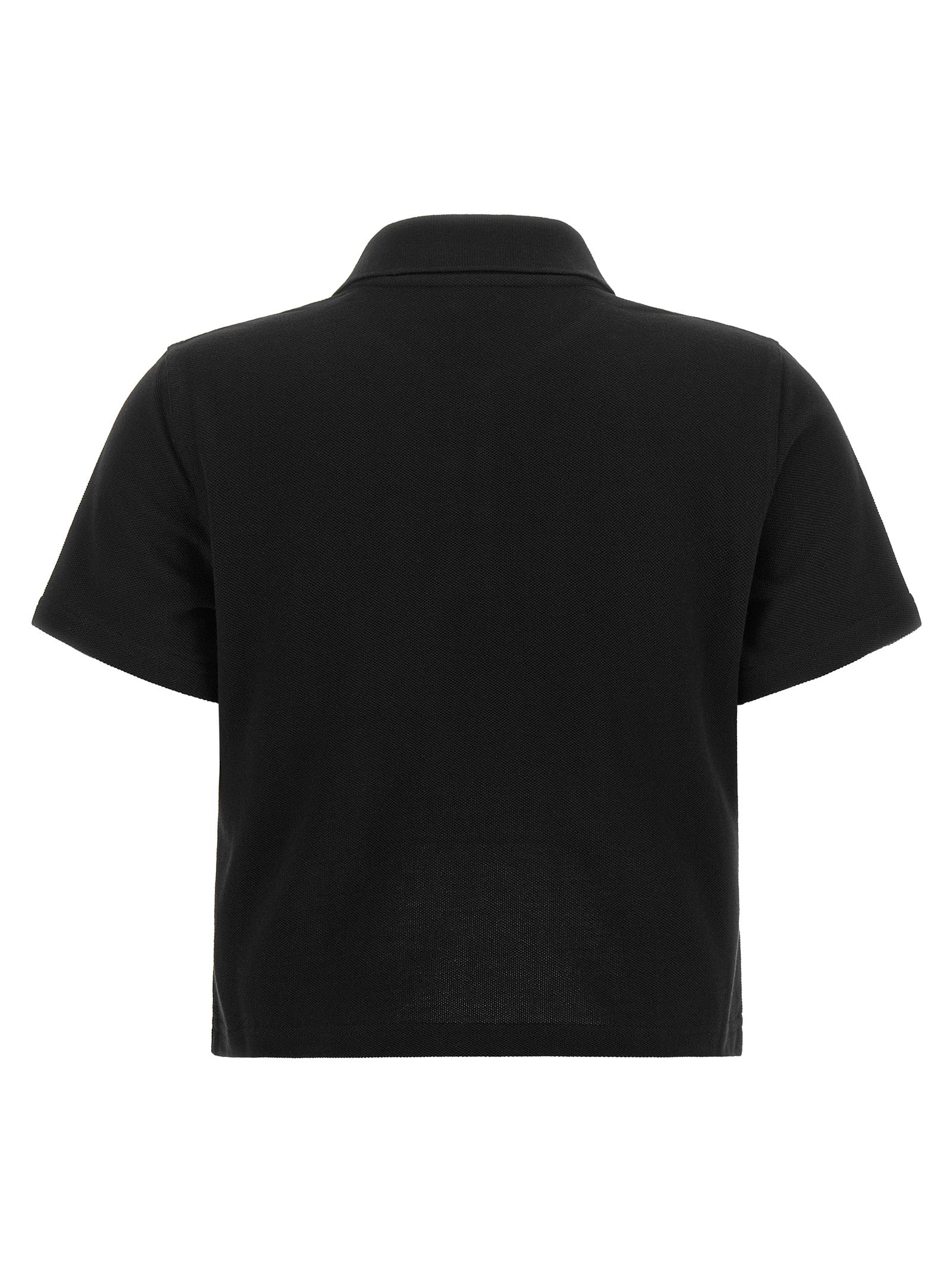 Saint Laurent Schwarzes Baumwoll-Poloshirt