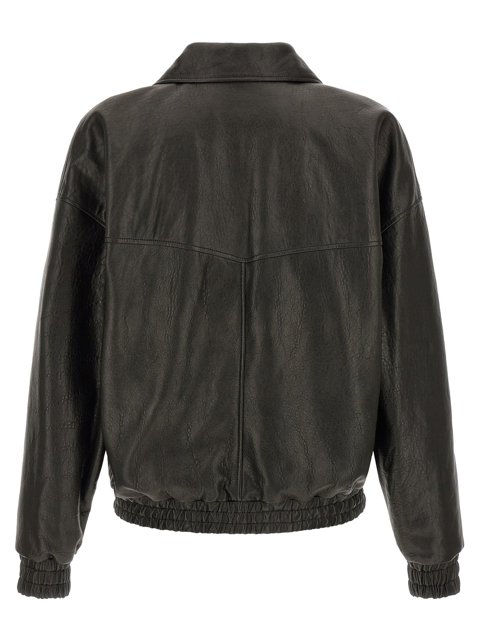 Saint Laurent Schwarze Lammlederjacke