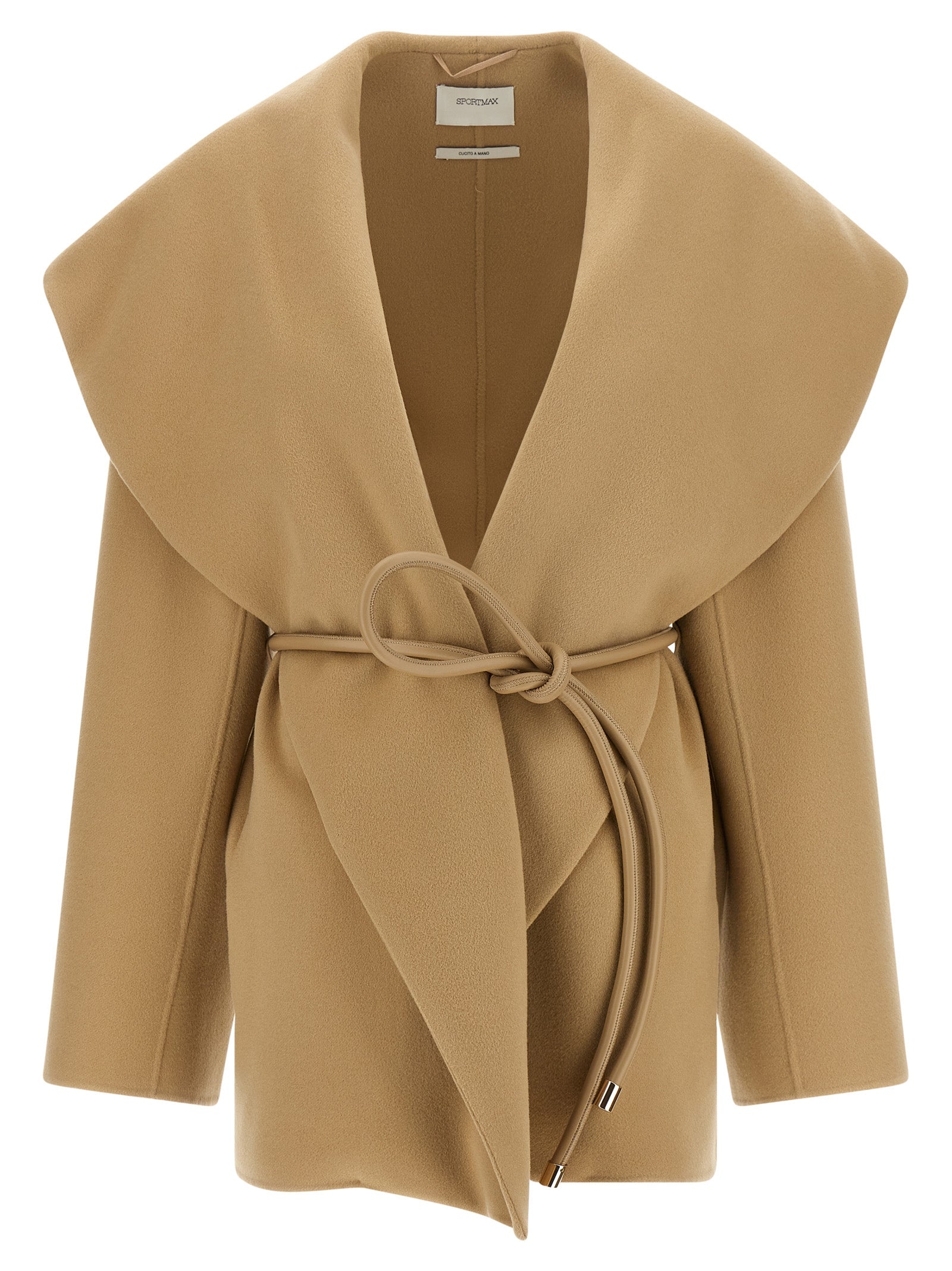 Sportmax Beiger Wollmantel