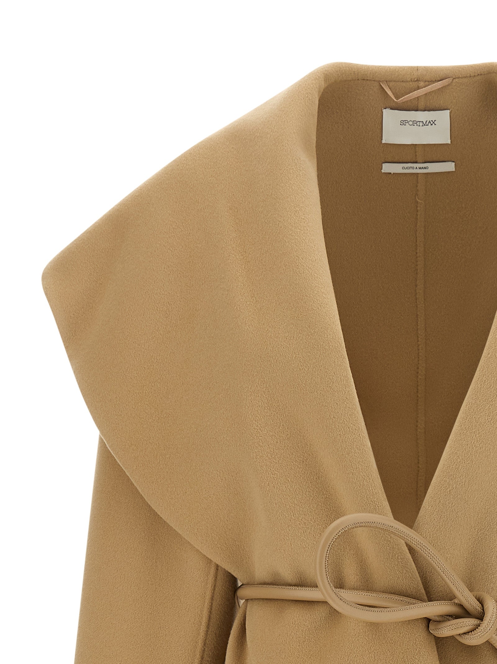 Sportmax Beiger Wollmantel