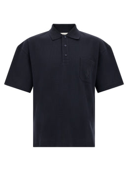 Saint Laurent Blaues Baumwoll-Polohemd