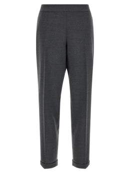 Alberto Biani Graue Cropped Hose aus Polyester