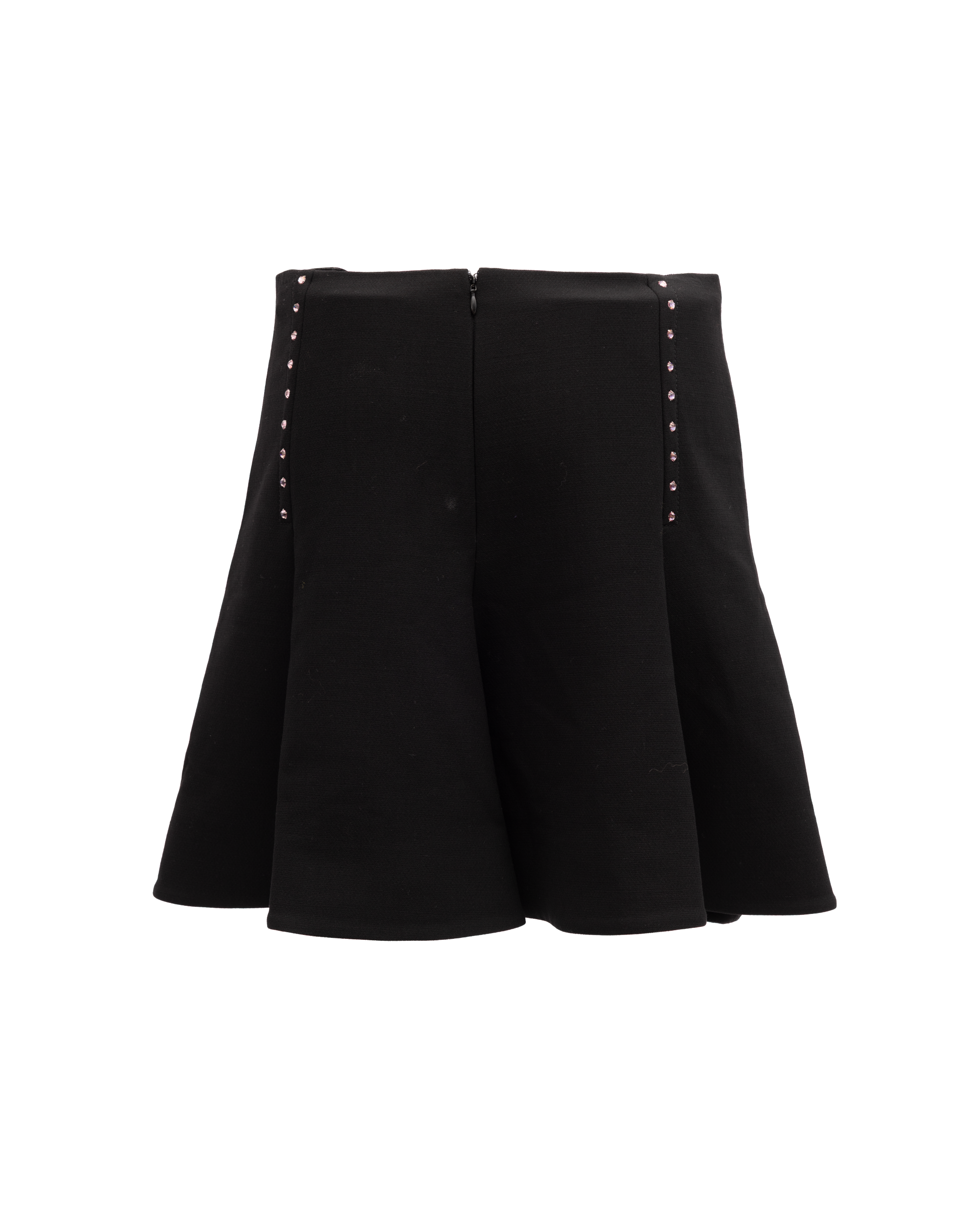 Valentino Garavani Mini-Rock in Schwarz mit Golddetails