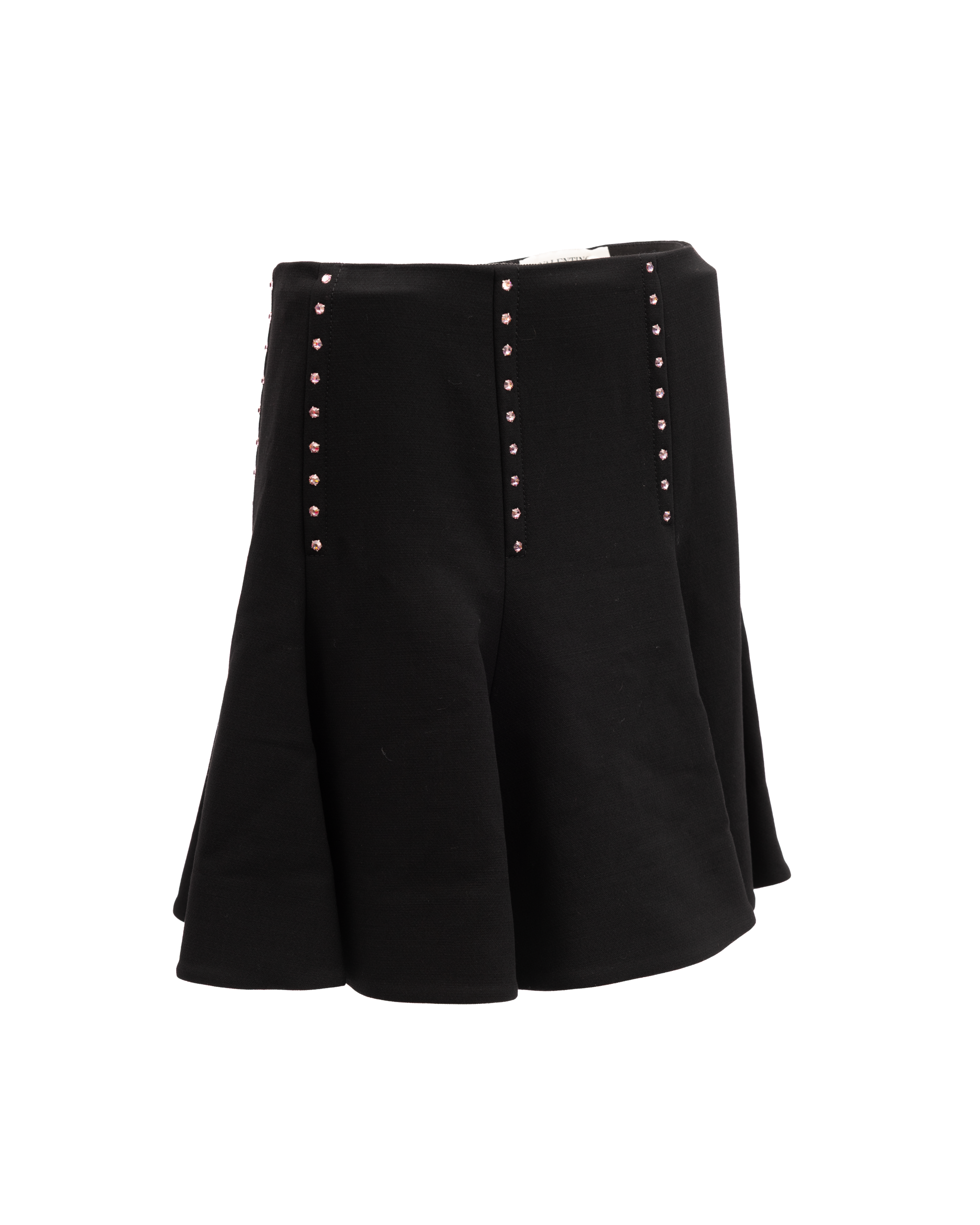 Valentino Garavani Mini-Rock in Schwarz mit Golddetails