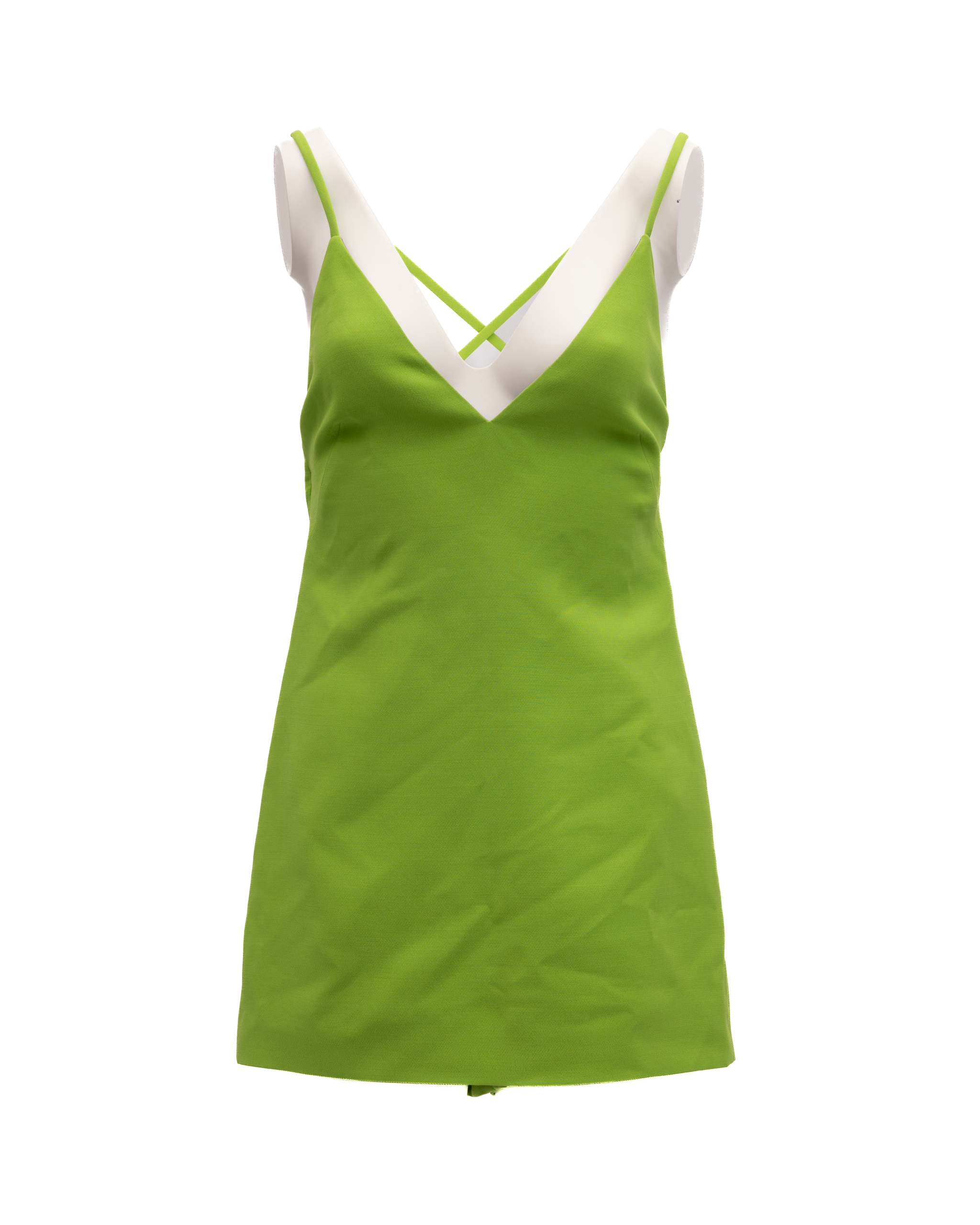 Valentino Garavani Kleid in Neongrün mit Rückenausschnitt