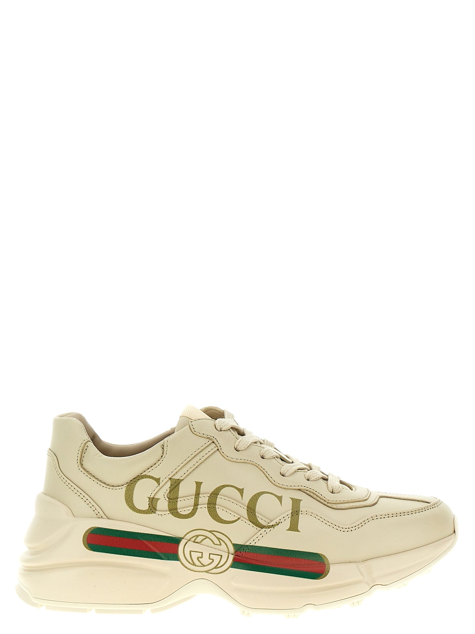 Gucci Weiße Kalbsleder Chunky Sneaker