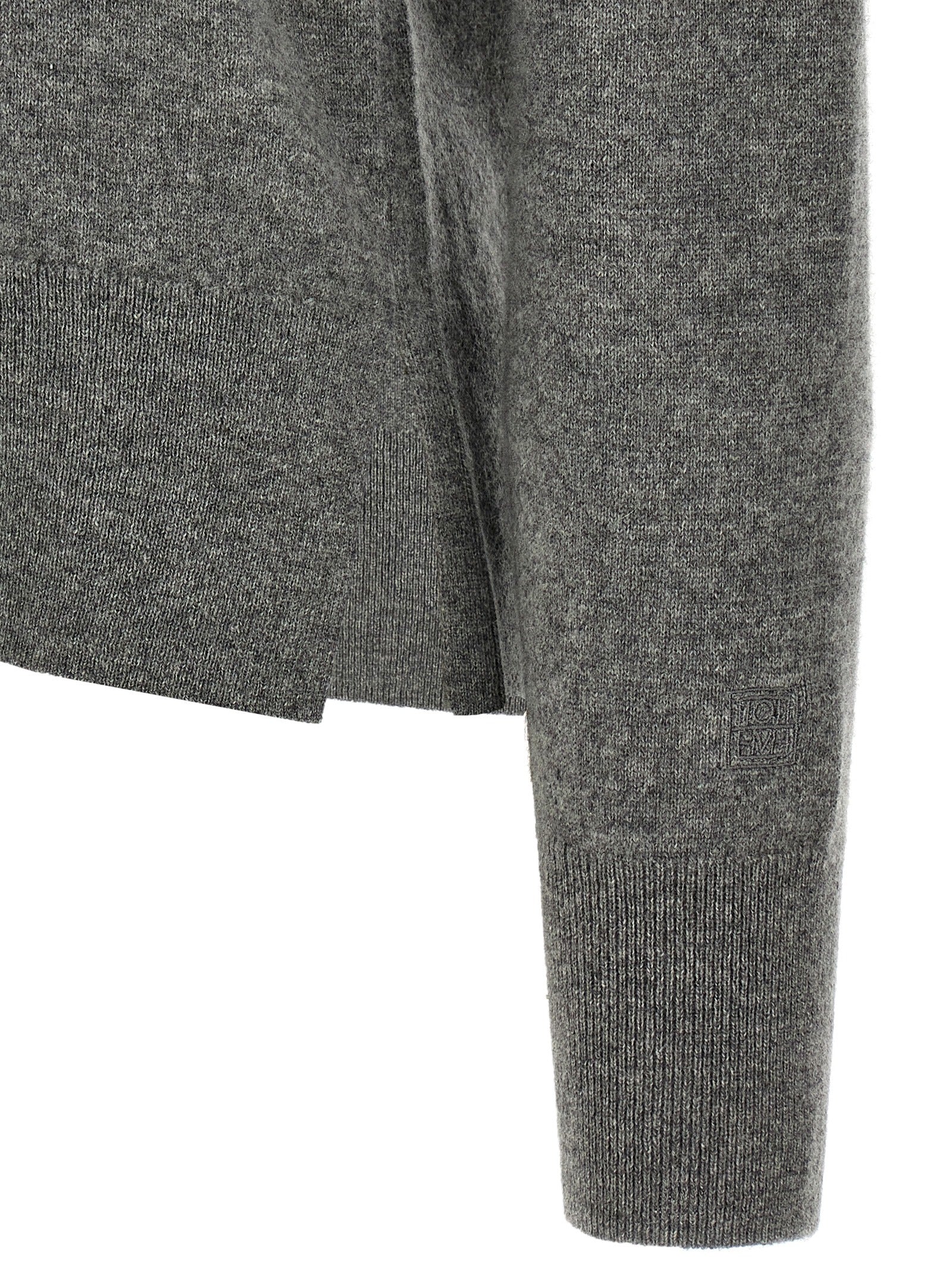TOTEME Grauer Kaschmir-Strickjacke