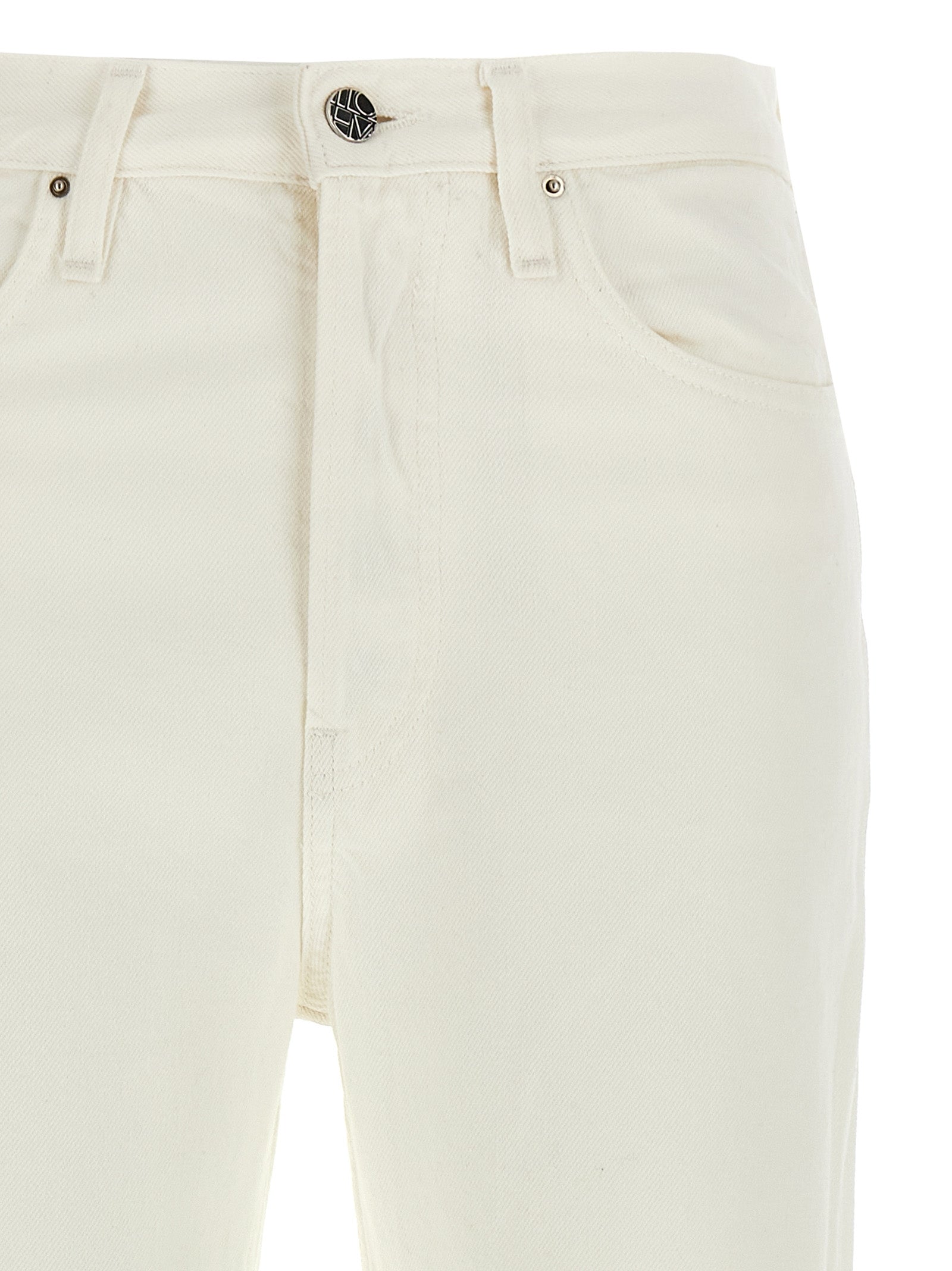 TOTEME Weiße High-Waist-Jeans aus Baumwolle