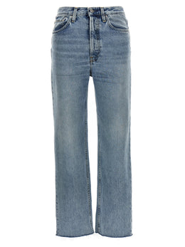 TOTEME Blaue Jeans aus Baumwolle im geraden Schnitt