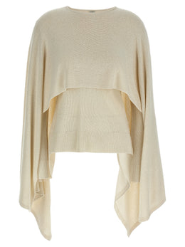 TOTEME Beige Seidenstrickjacke