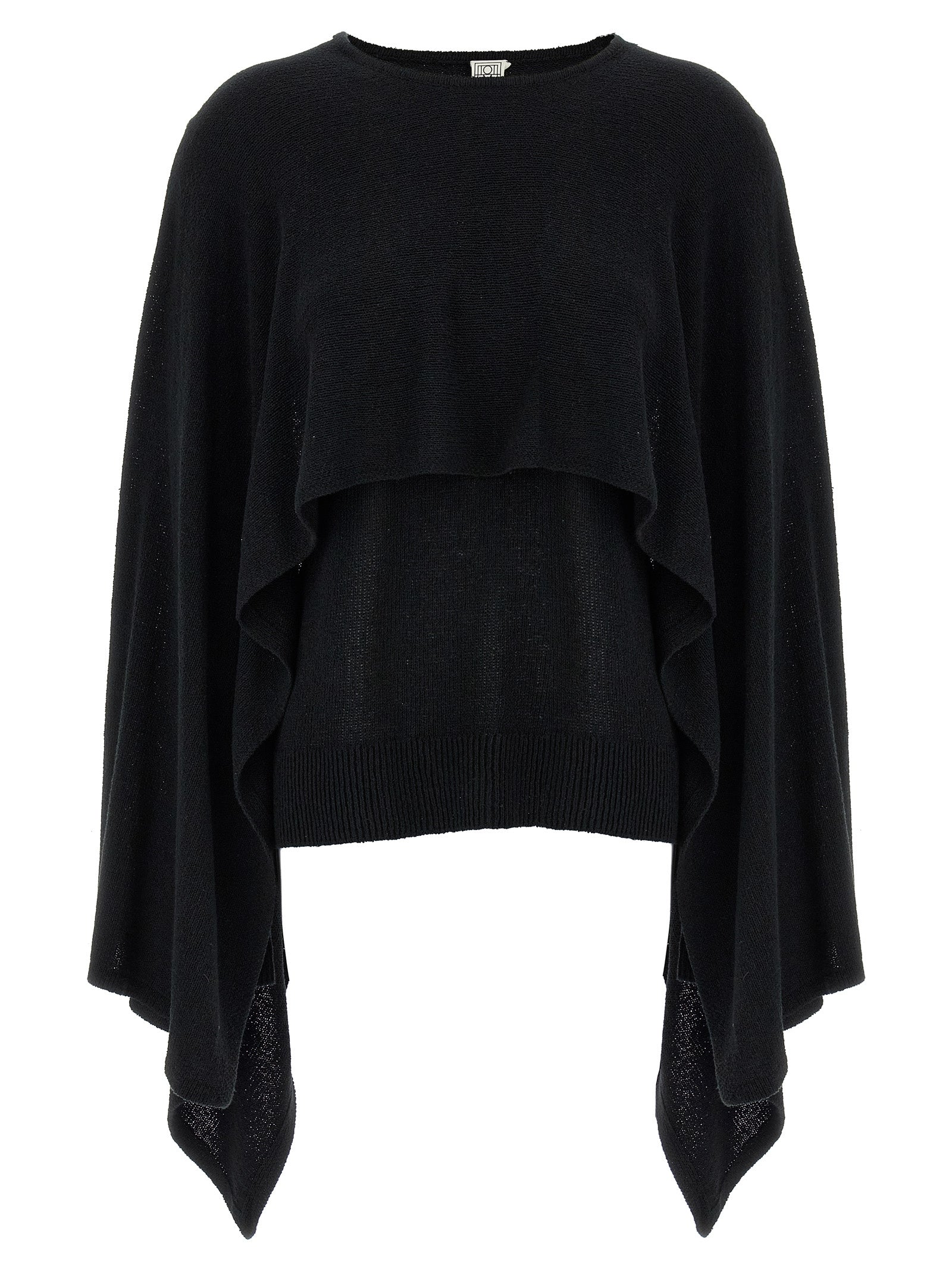 TOTEME Schwarzer Seiden-Cardigan