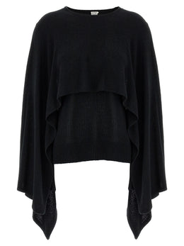 TOTEME Schwarzer Seiden-Cardigan