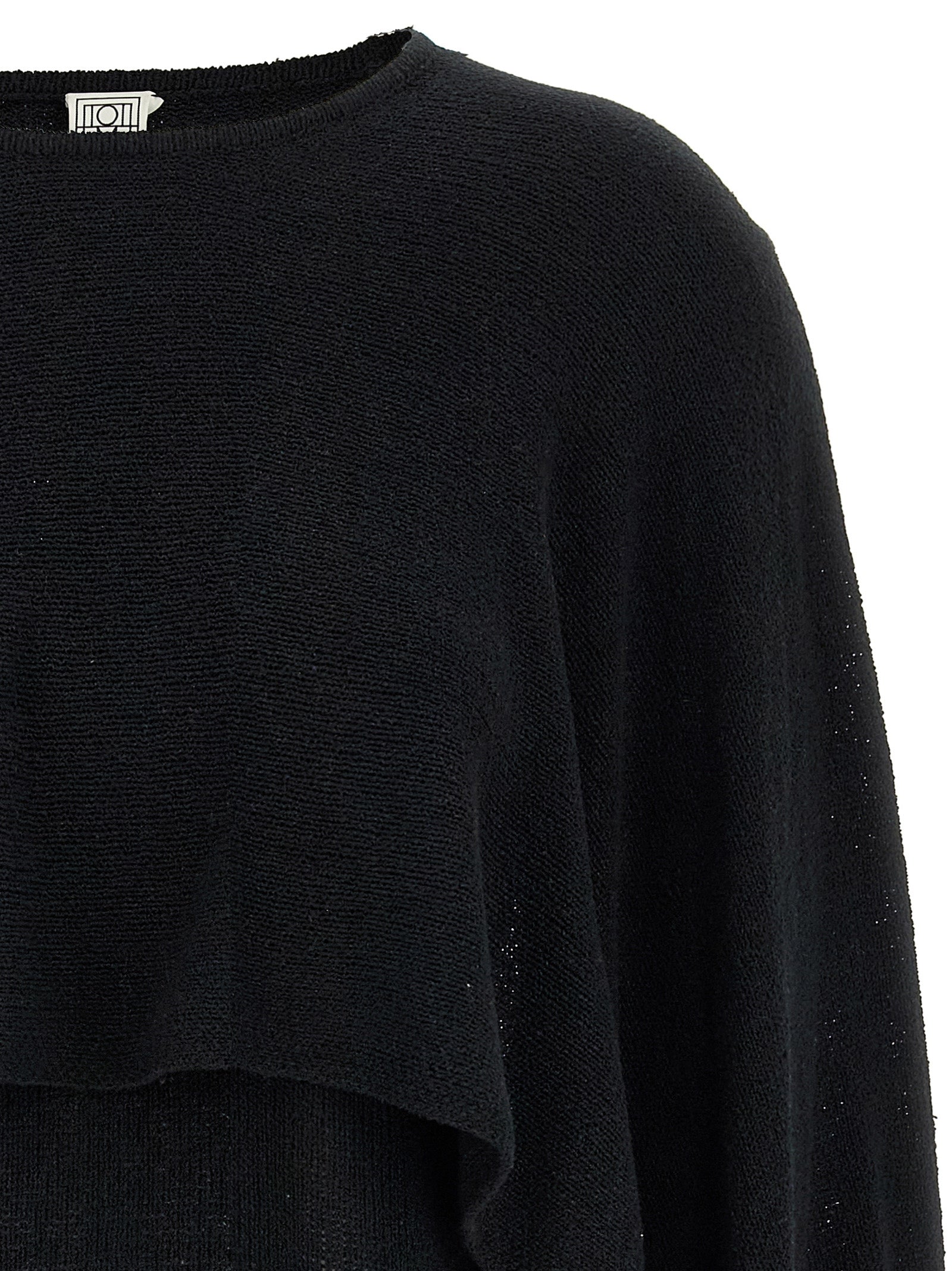 TOTEME Schwarzer Seiden-Cardigan