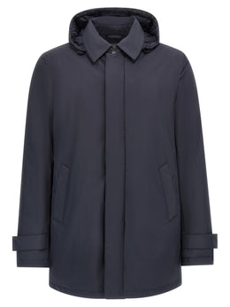 Herno Blauer Parka aus Polyester